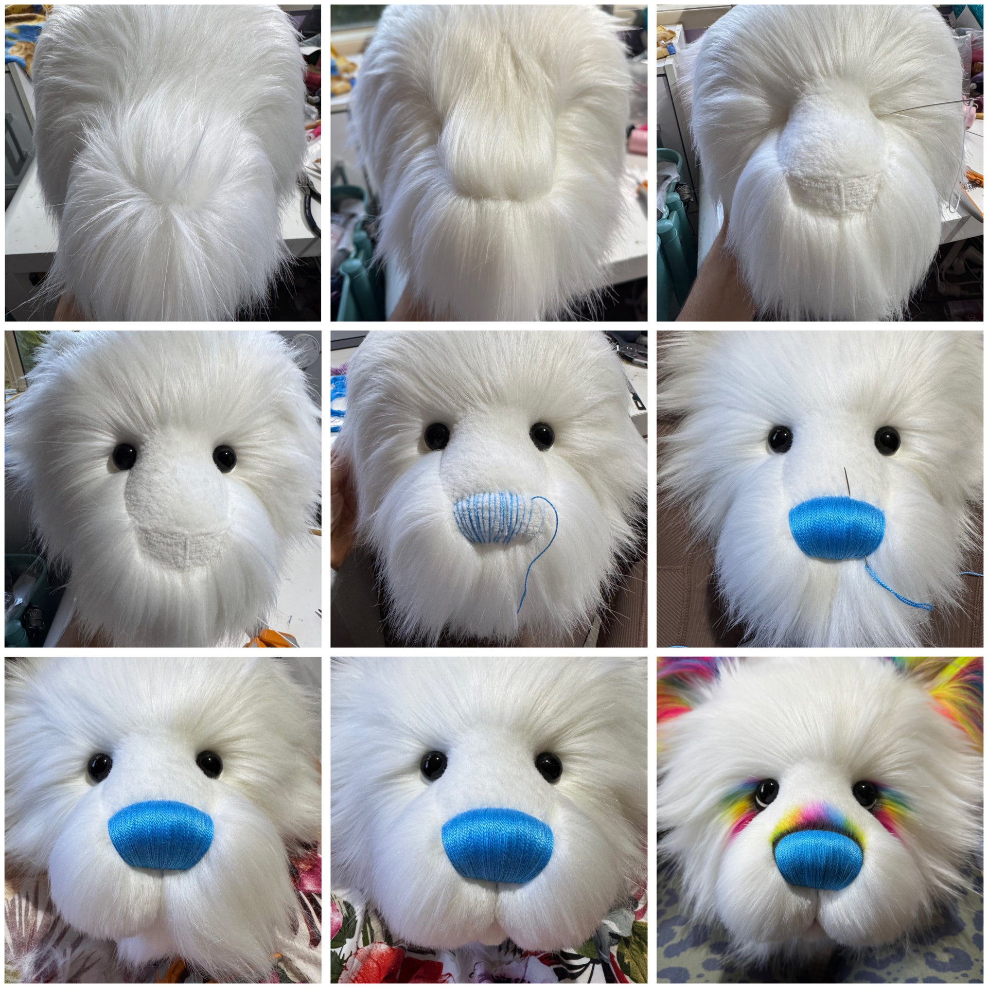 KITS - 32" Flickerglow JUMBO faux fur bear