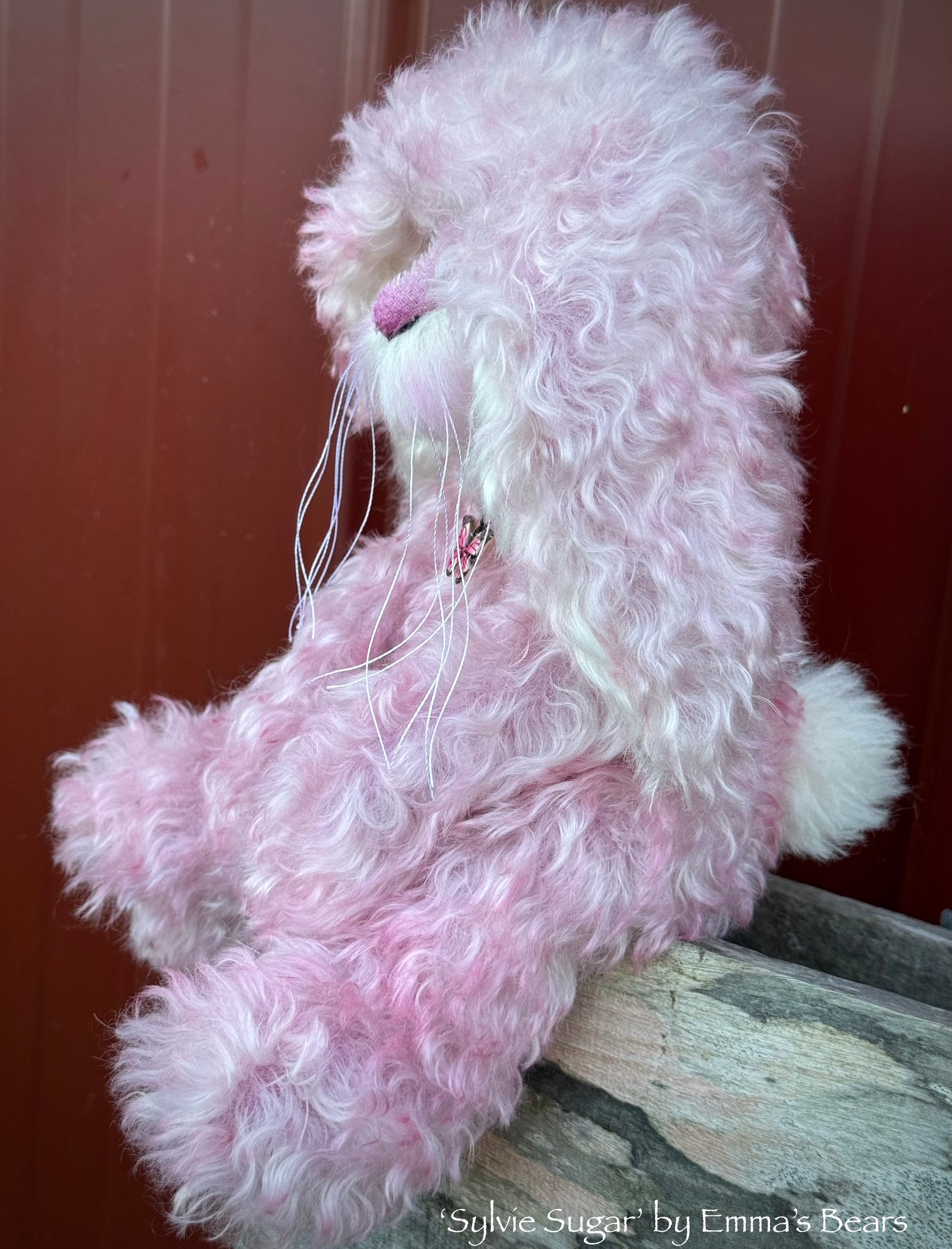 Sylvie Sugar - 12" Hand-Dyed Kid Mohair EASTER Bunny by Emma's Bears - OOAK