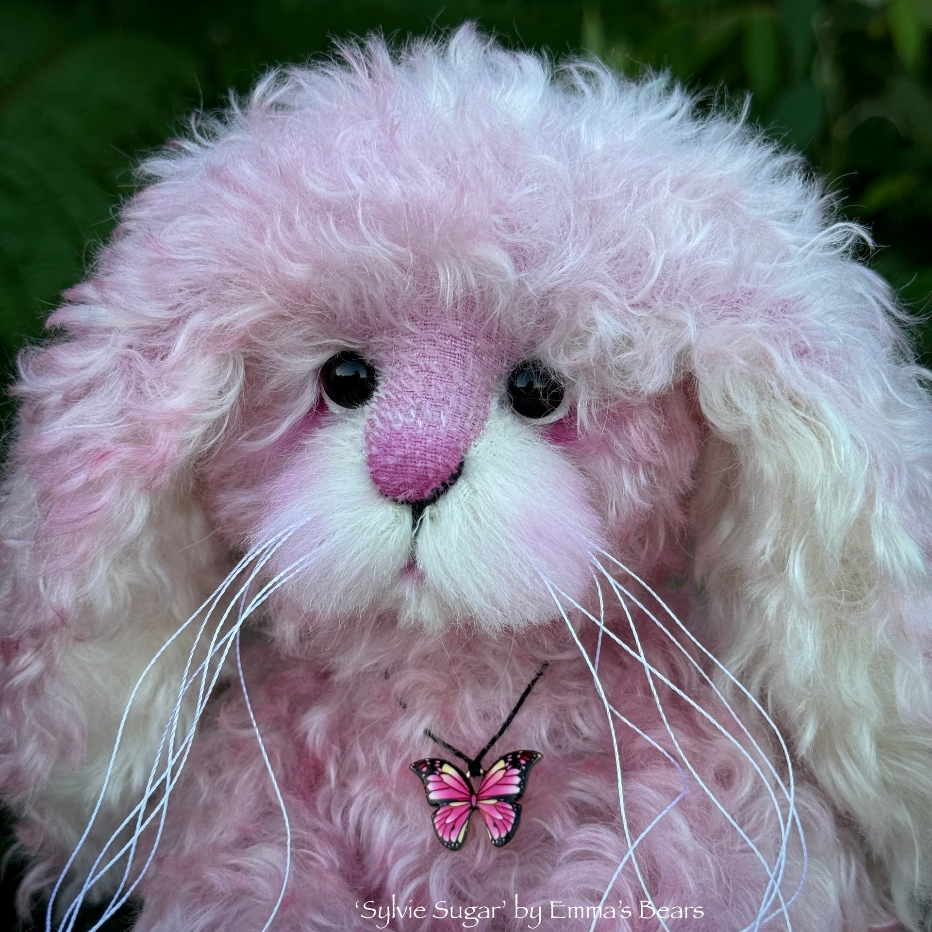 Sylvie Sugar - 12" Hand-Dyed Kid Mohair EASTER Bunny by Emma's Bears - OOAK