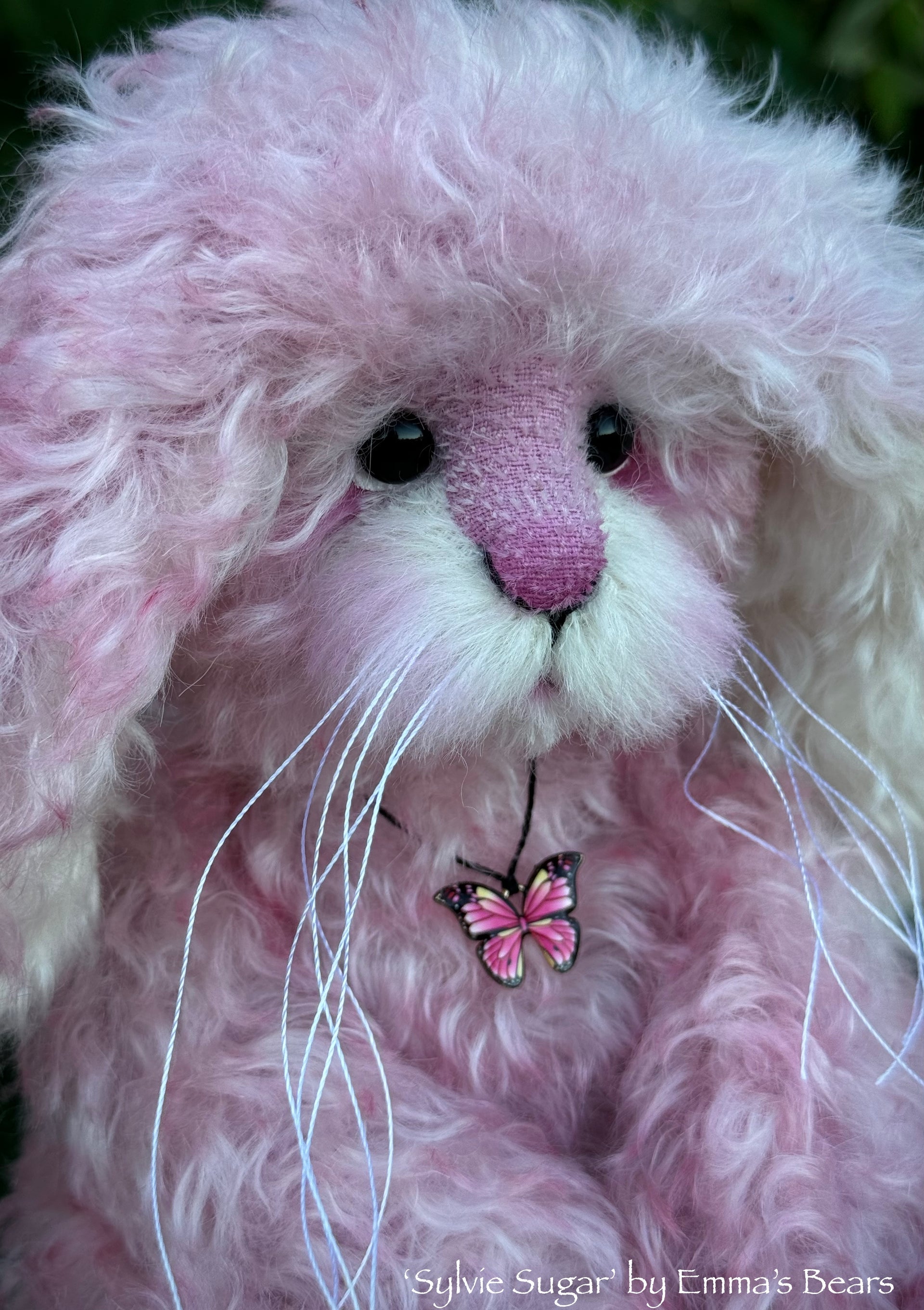 Sylvie Sugar - 12" Hand-Dyed Kid Mohair EASTER Bunny by Emma's Bears - OOAK