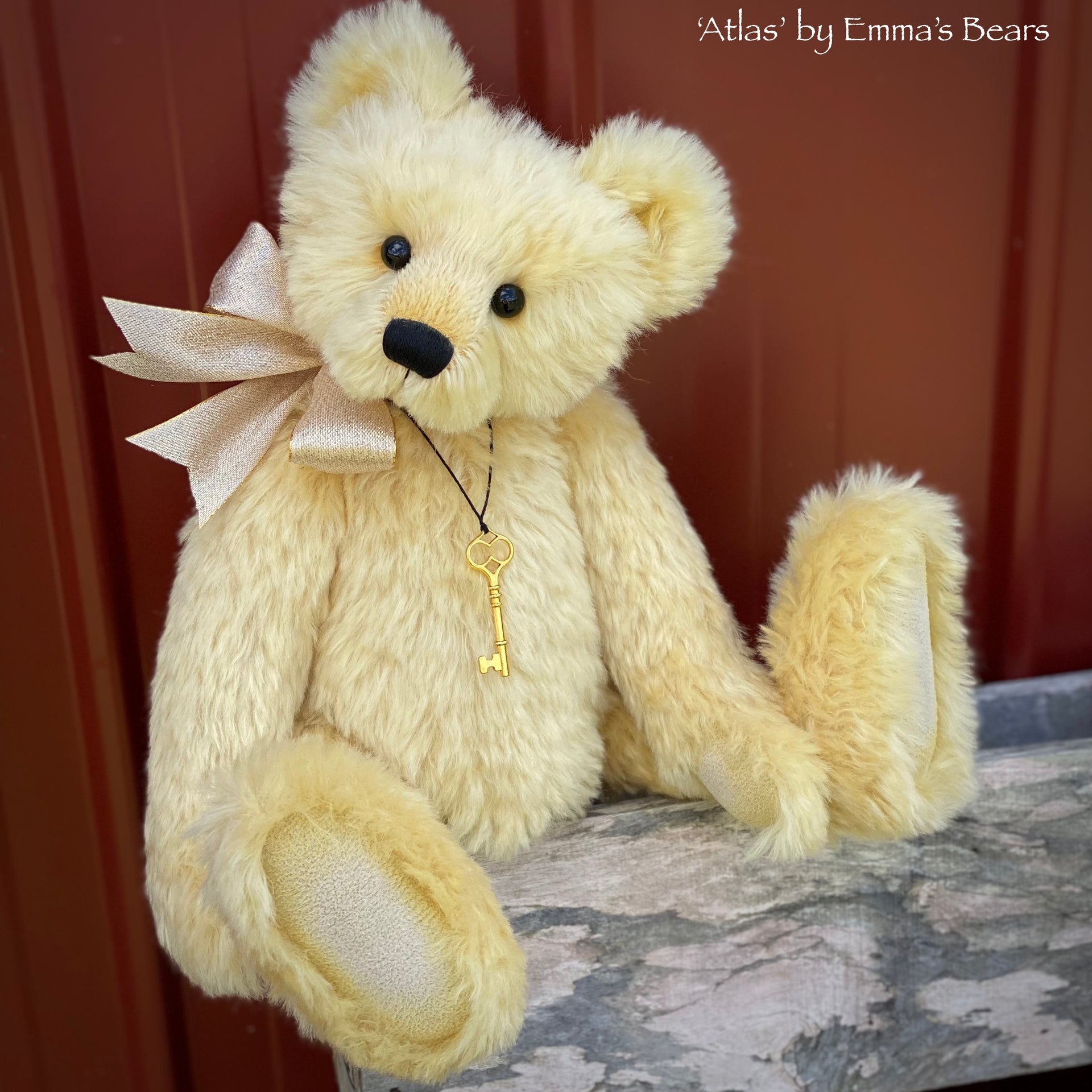 Atlas - 17" mohair artist bear by Emma's Bears - OOAK