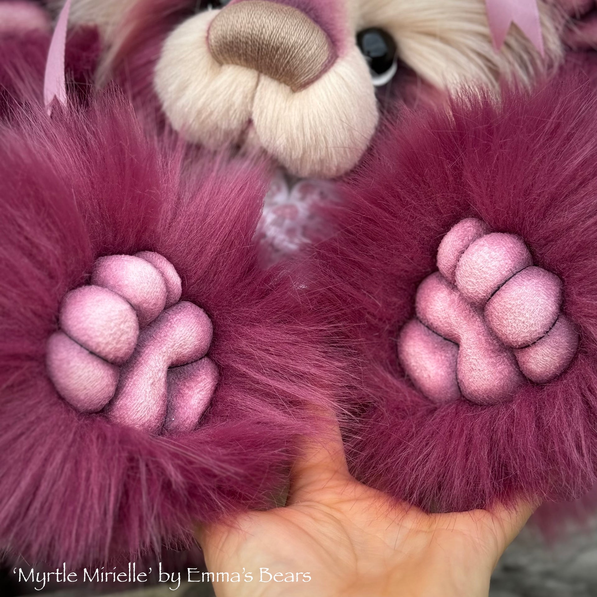 Myrtle Mirielle - 20" Faux Fur Artist Toddler Bear by Emma's Bears - OOAK