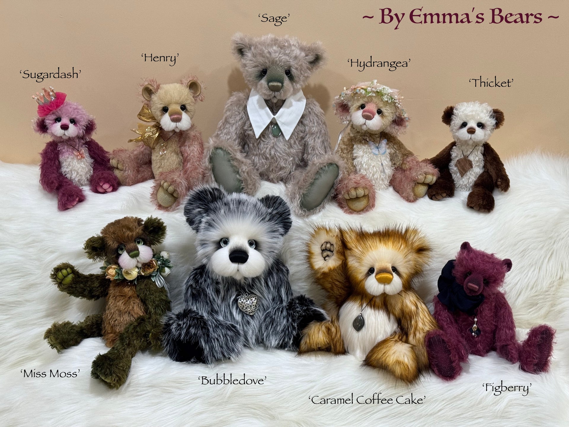Thicket - 12" Mohair artist bear by Emma's Bears - OOAK