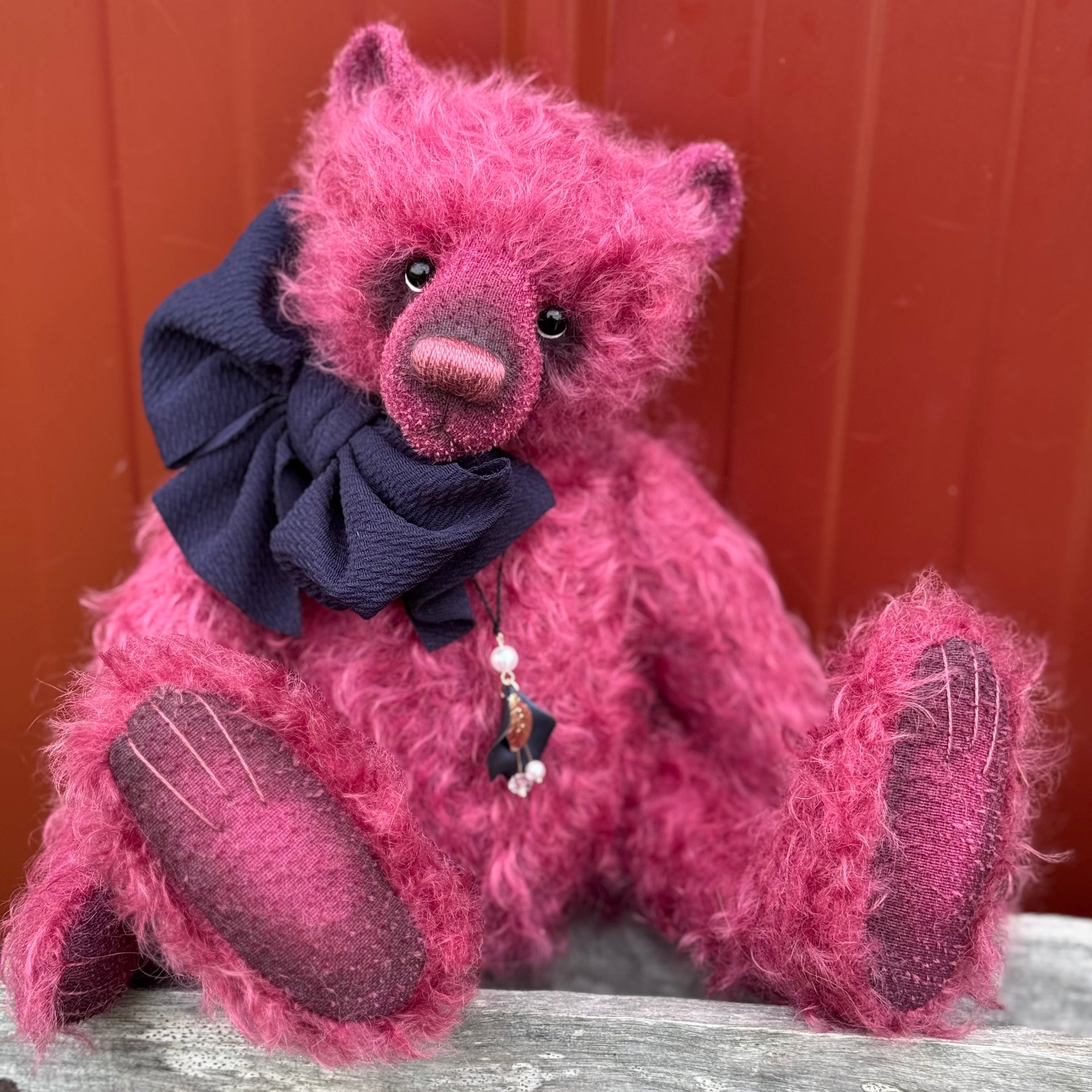 Figberry - 13" Traditional mohair bear by Emma's Bears - OOAK