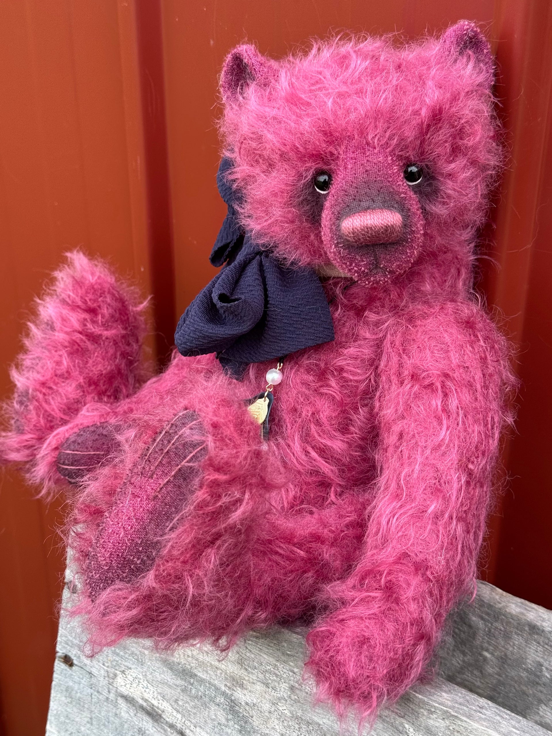 Figberry - 13" Traditional mohair bear by Emma's Bears - OOAK