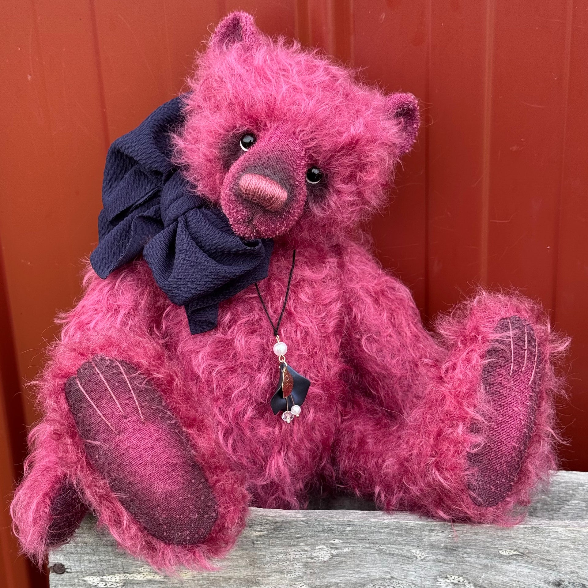 Figberry - 13" Traditional mohair bear by Emma's Bears - OOAK