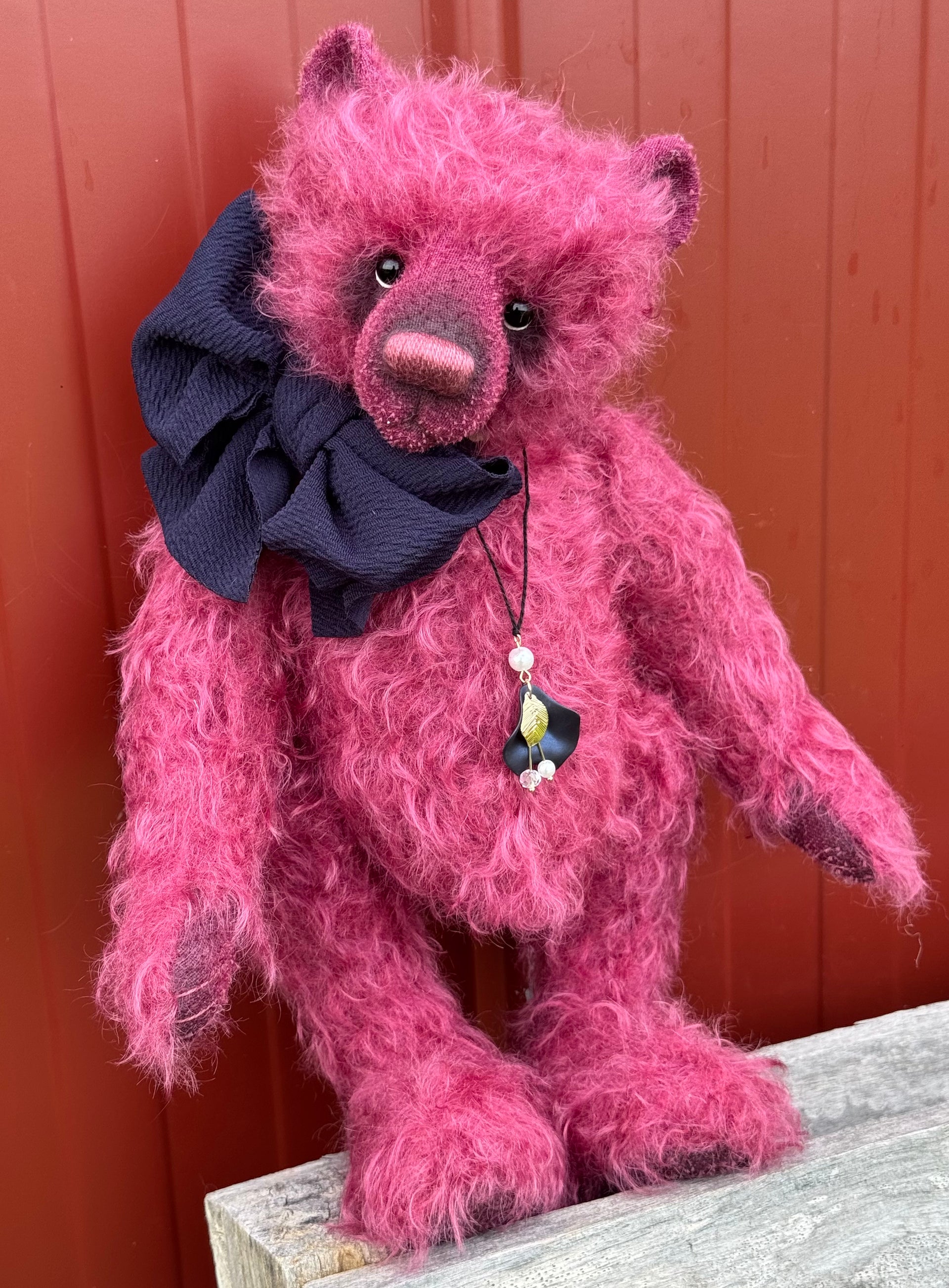 Figberry - 13" Traditional mohair bear by Emma's Bears - OOAK