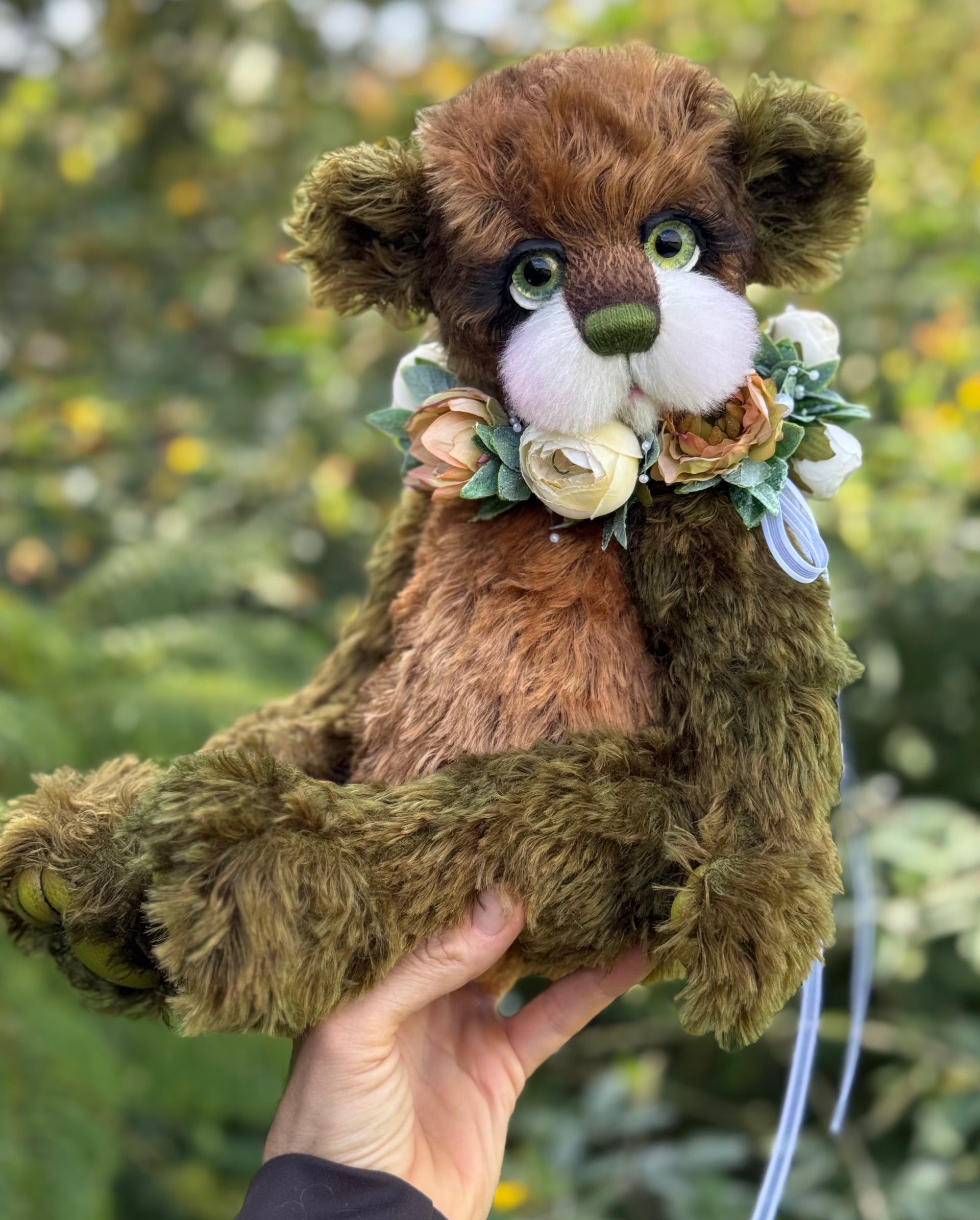 Miss Moss - 16" Mohair artist bear by Emma's Bears - OOAK