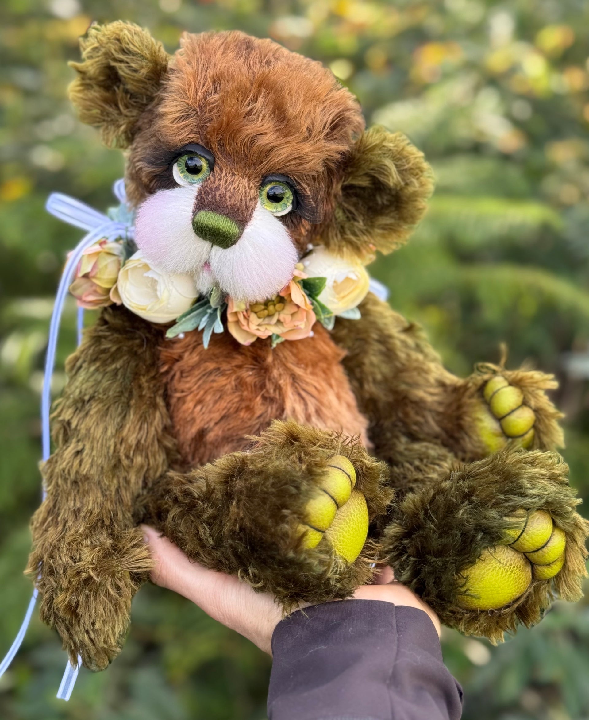 Miss Moss - 16" Mohair artist bear by Emma's Bears - OOAK