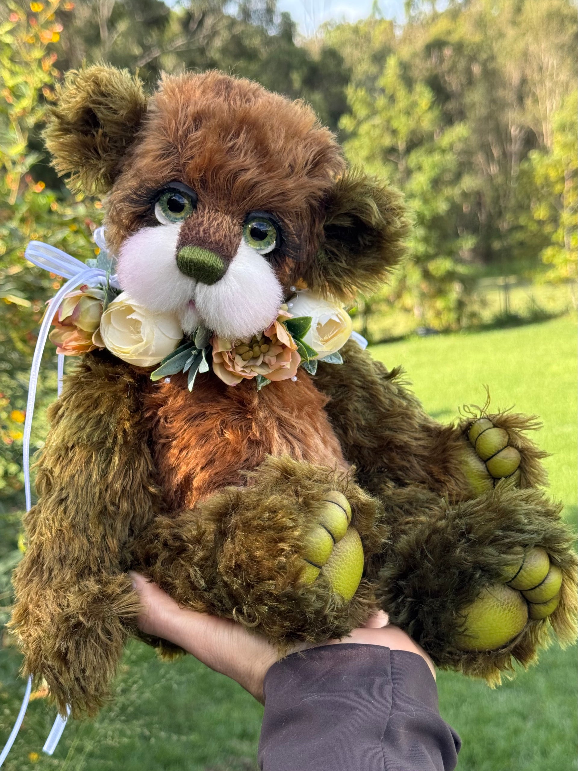 Miss Moss - 16" Mohair artist bear by Emma's Bears - OOAK