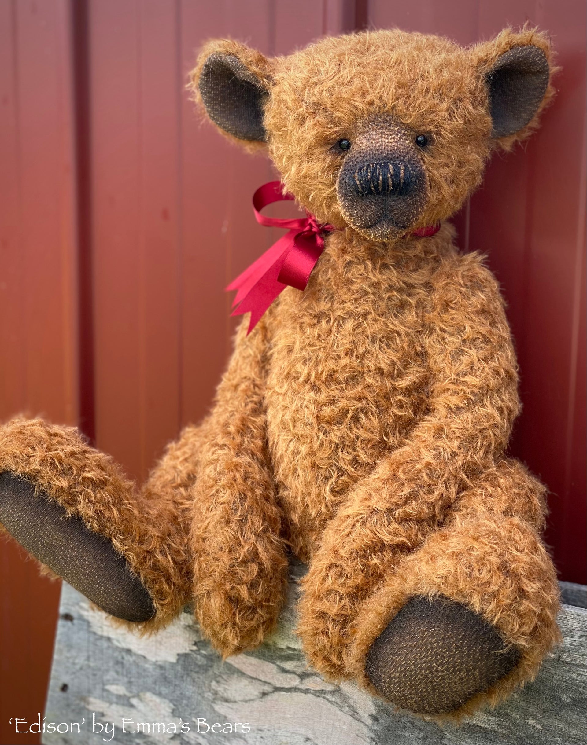 Edison - 20" mohair artist bear by Emmas Bears - OOAK