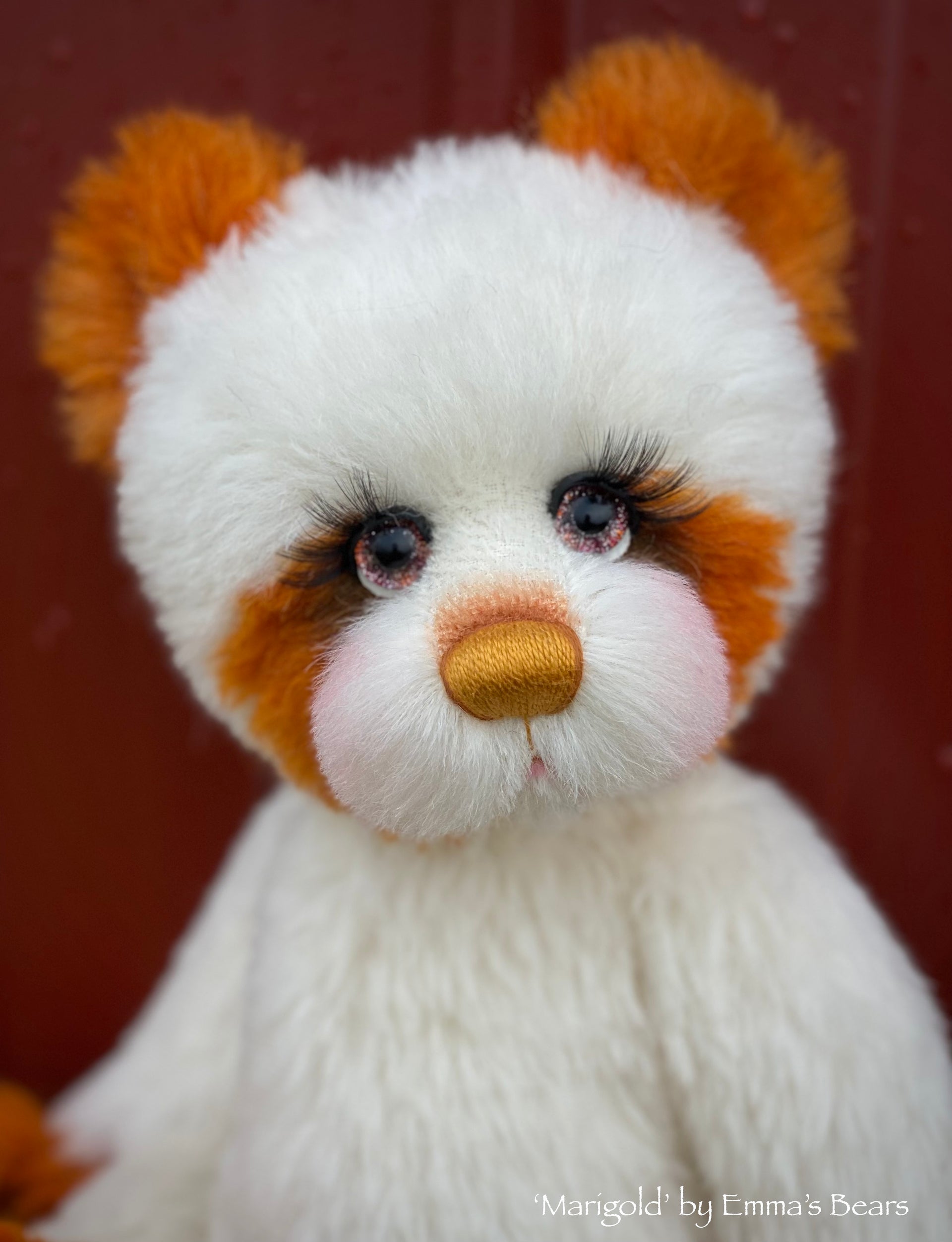 Marigold - 16" Hand-dyed Alpaca artist bear by Emma's Bears - OOAK