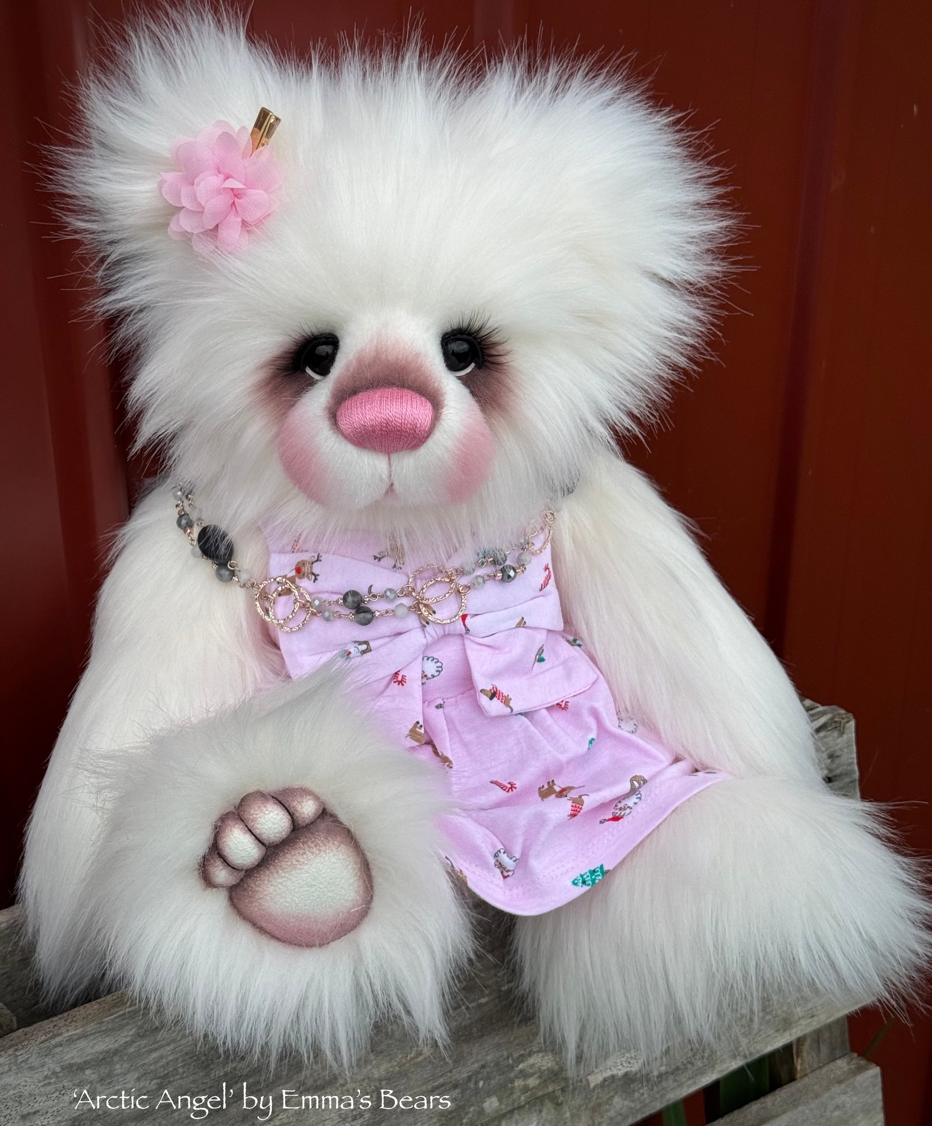 Arctic Angel - 19" Christmas 2024 Artist Bear by Emma's Bears - OOAK