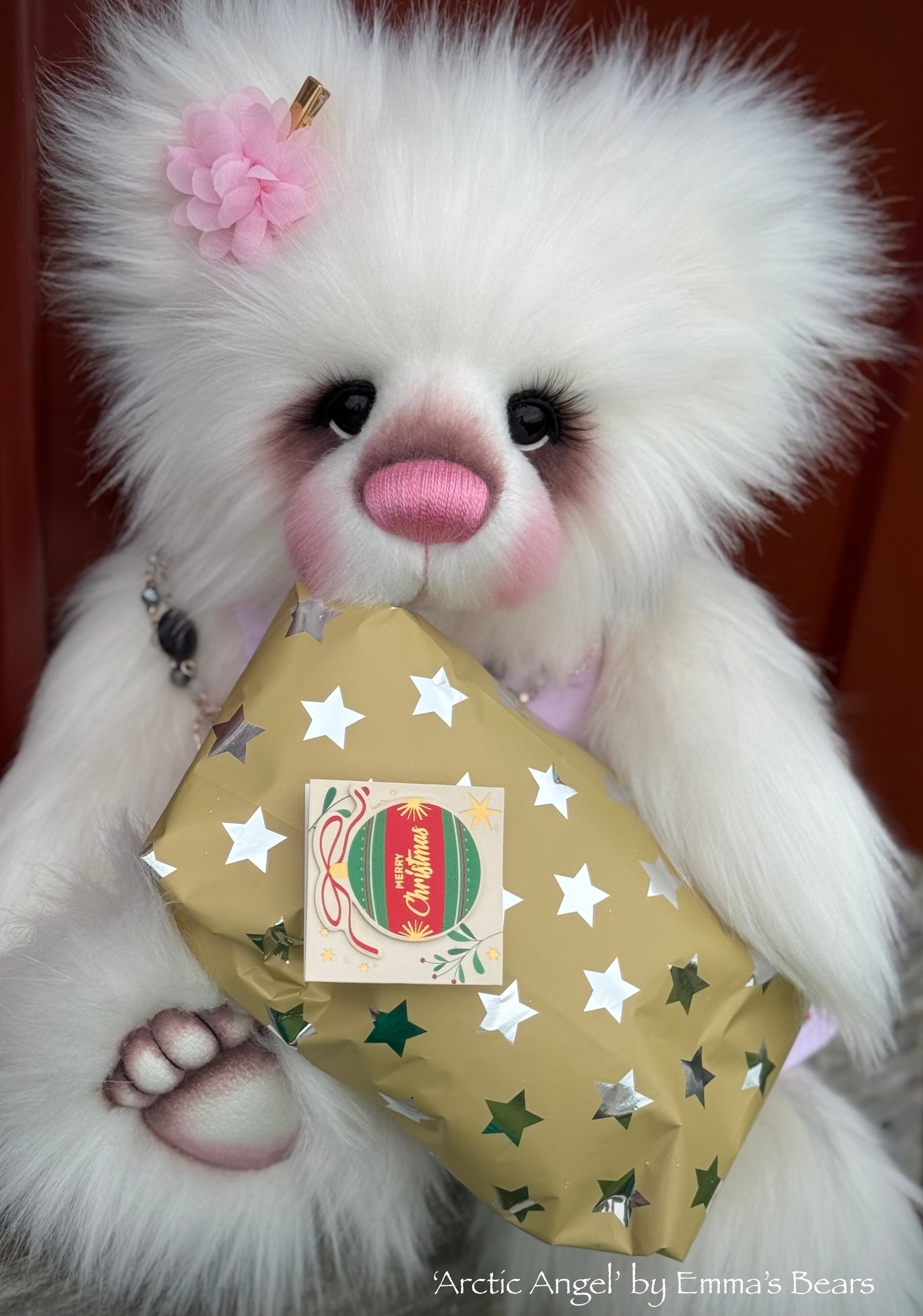 Arctic Angel - 19" Christmas 2024 Artist Bear by Emma's Bears - OOAK
