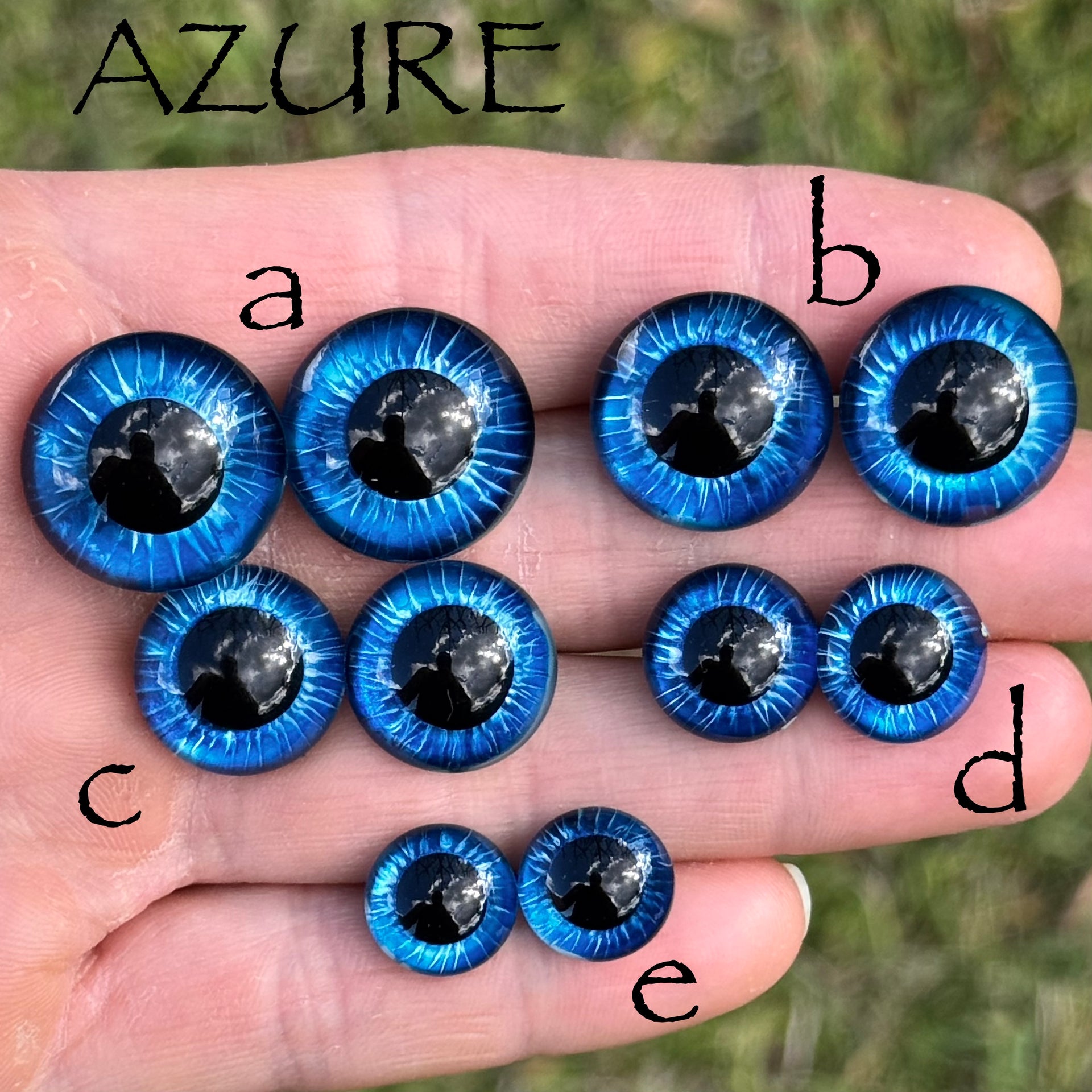 Hand Painted Eyes - Azure