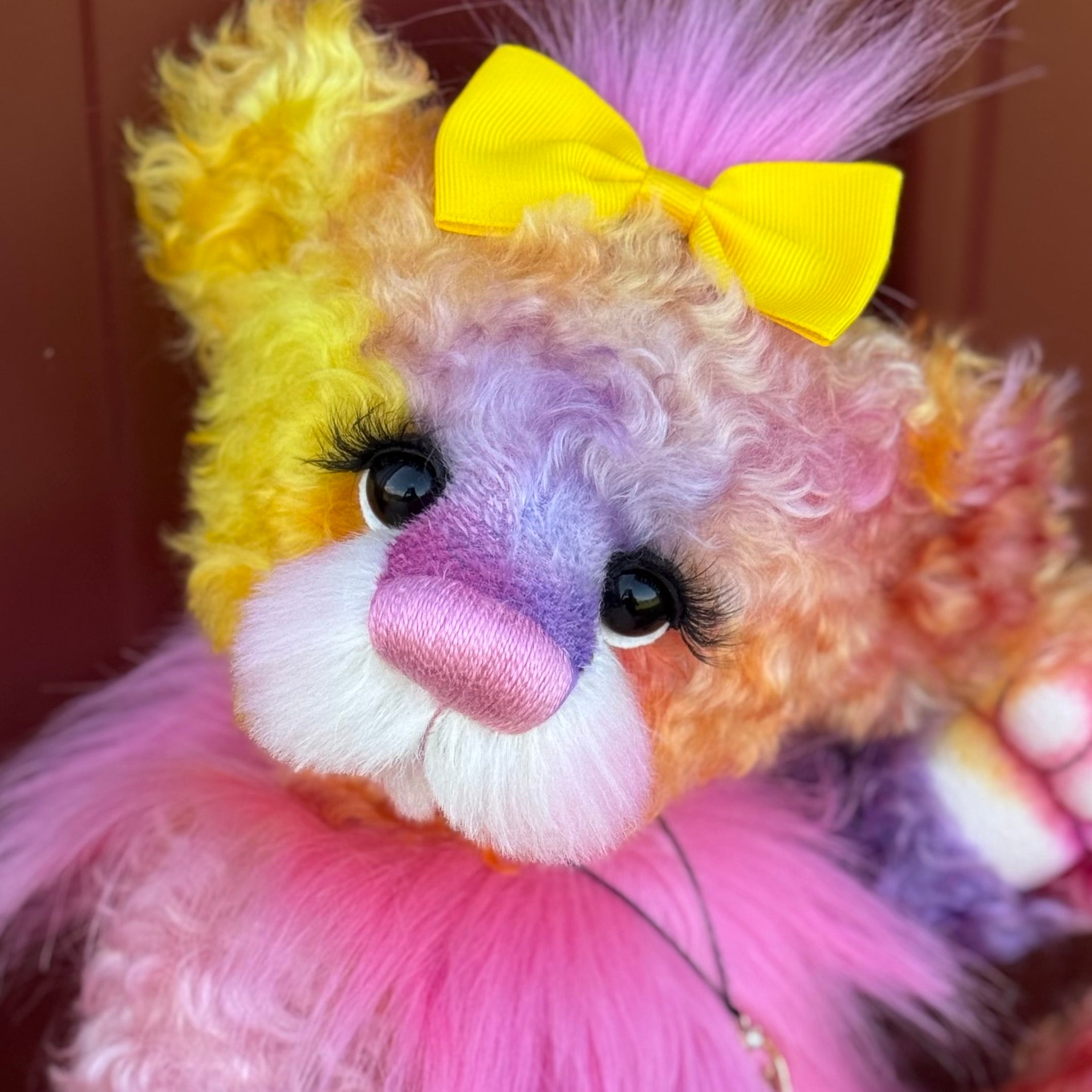 Zora - 14" Mohair and Faux Fur artist bear by Emma's Bears - OOAK