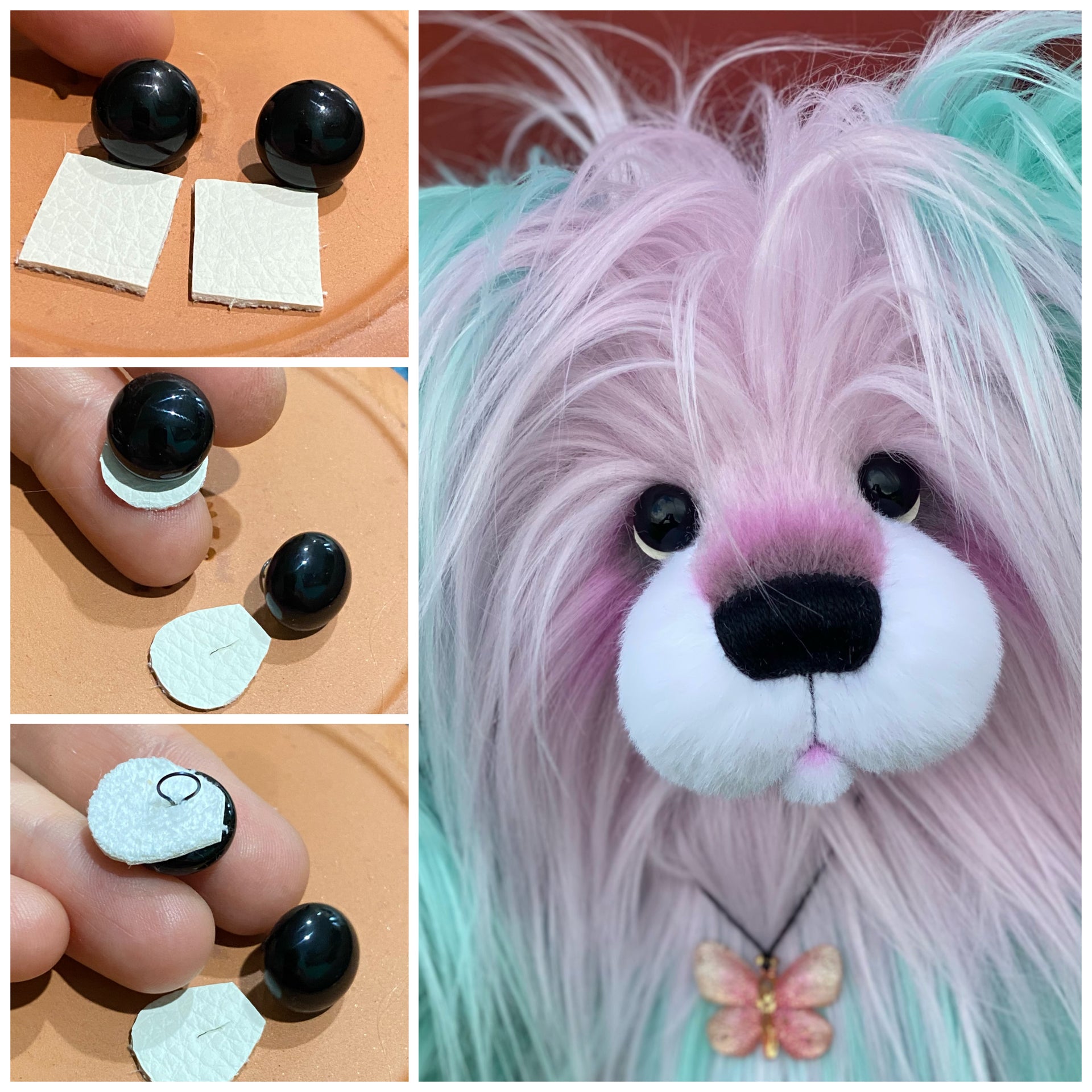 KITS - 15" Passiflora Flutterbug faux fur bear