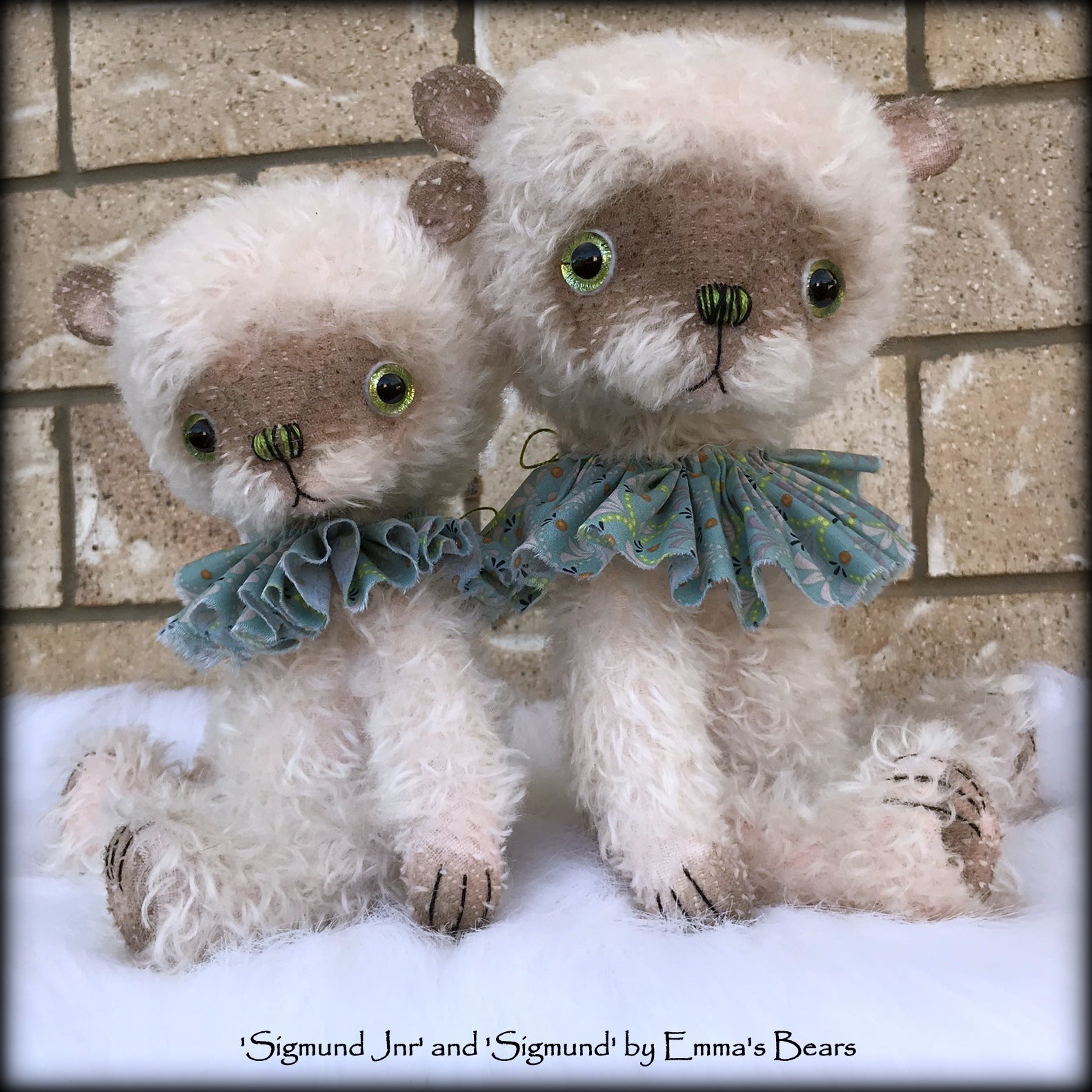 Sigmund Jnr - 11" hand-dyed double thick mohair Artist Bear by Emma's Bears - Limited Edition