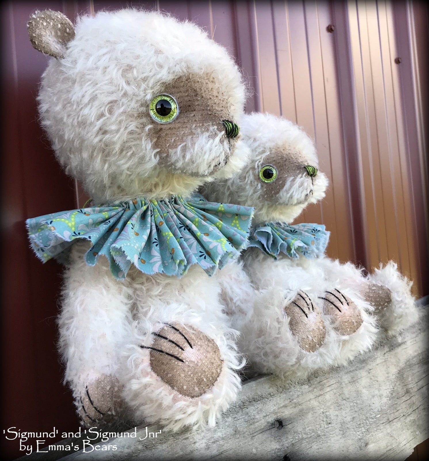 Sigmund Jnr - 11" hand-dyed double thick mohair Artist Bear by Emma's Bears - Limited Edition