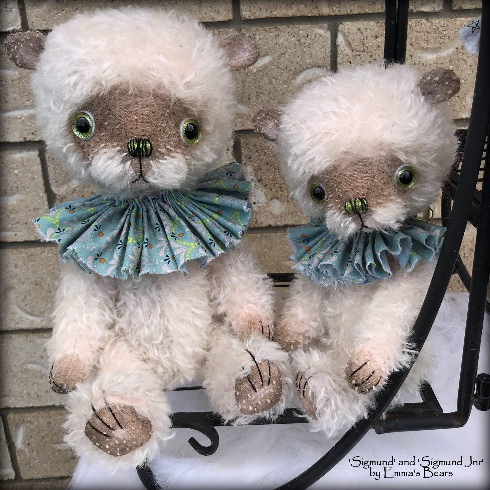 Sigmund Jnr - 11" hand-dyed double thick mohair Artist Bear by Emma's Bears - Limited Edition