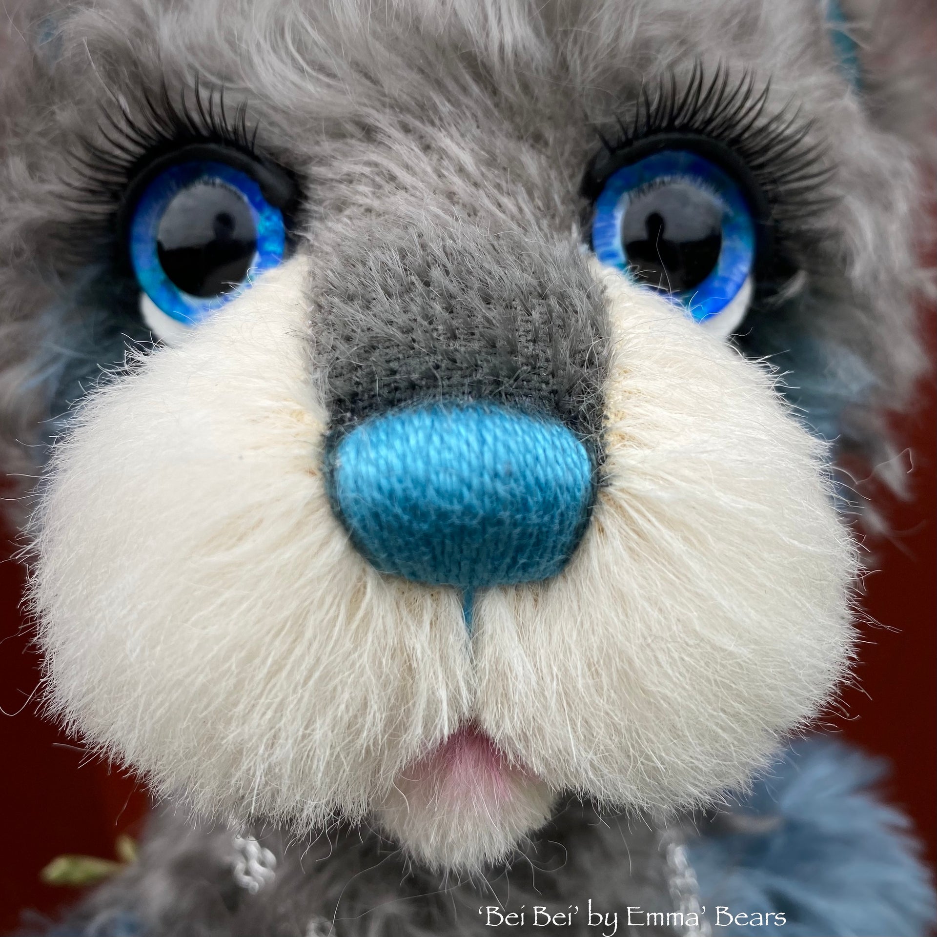 Bei Bei - 16" mohair artist panda bear by Emma's Bears - OOAK