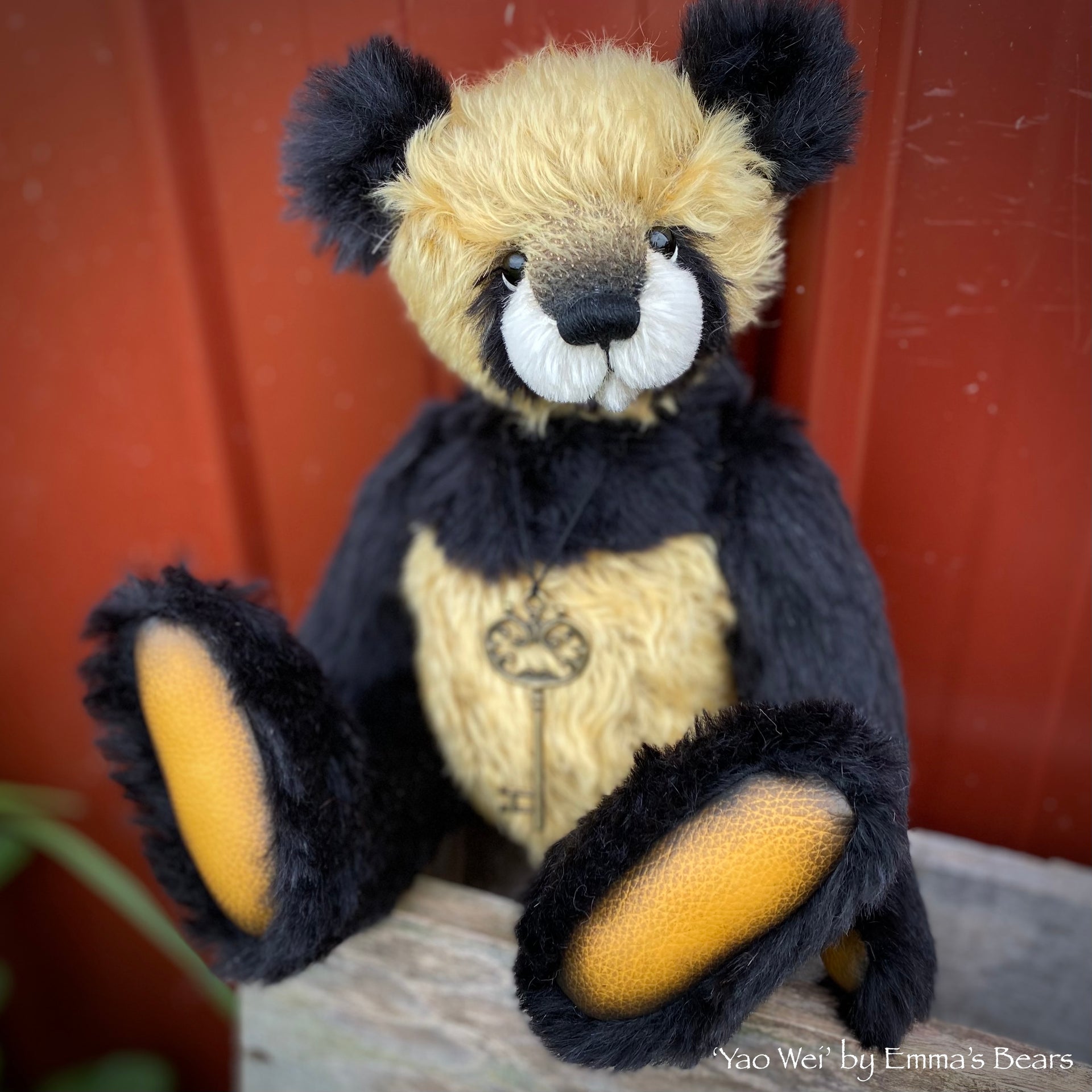Yao Wei - 13" mohair artist panda bear - OOAK by Emma's Bears