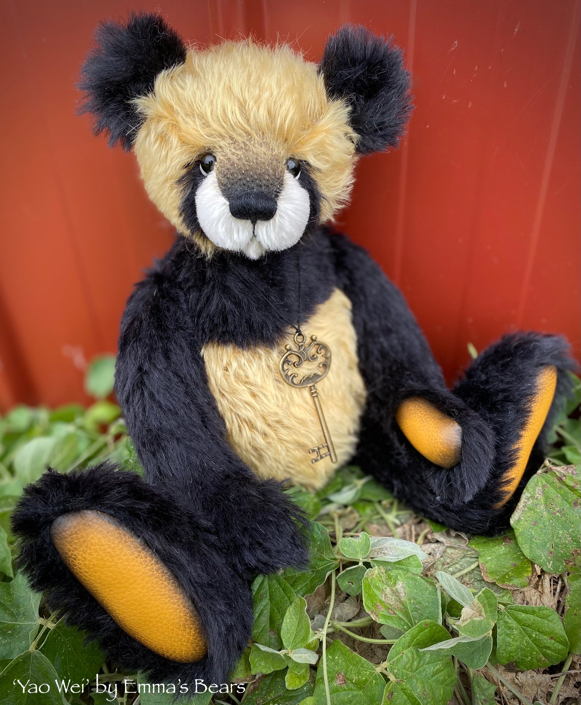 Yao Wei - 13" mohair artist panda bear - OOAK by Emma's Bears