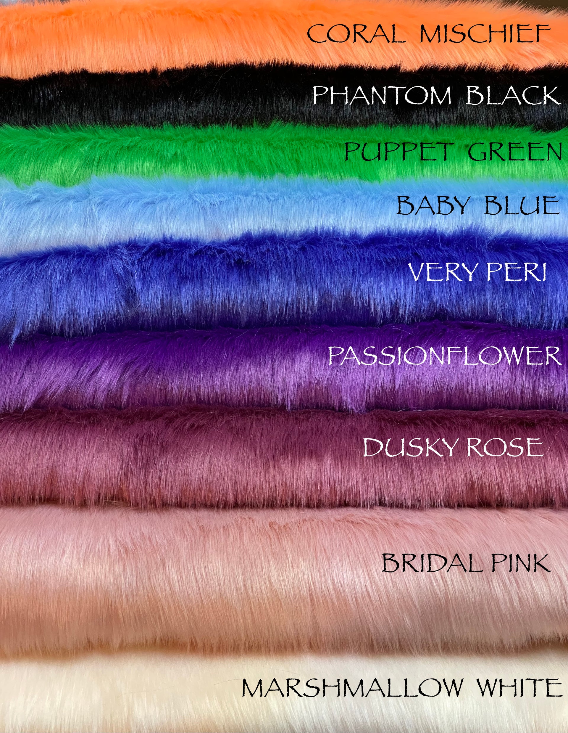 Coral Mischief - Luxury Heavy Pile Faux Fur - Late 2022 Range