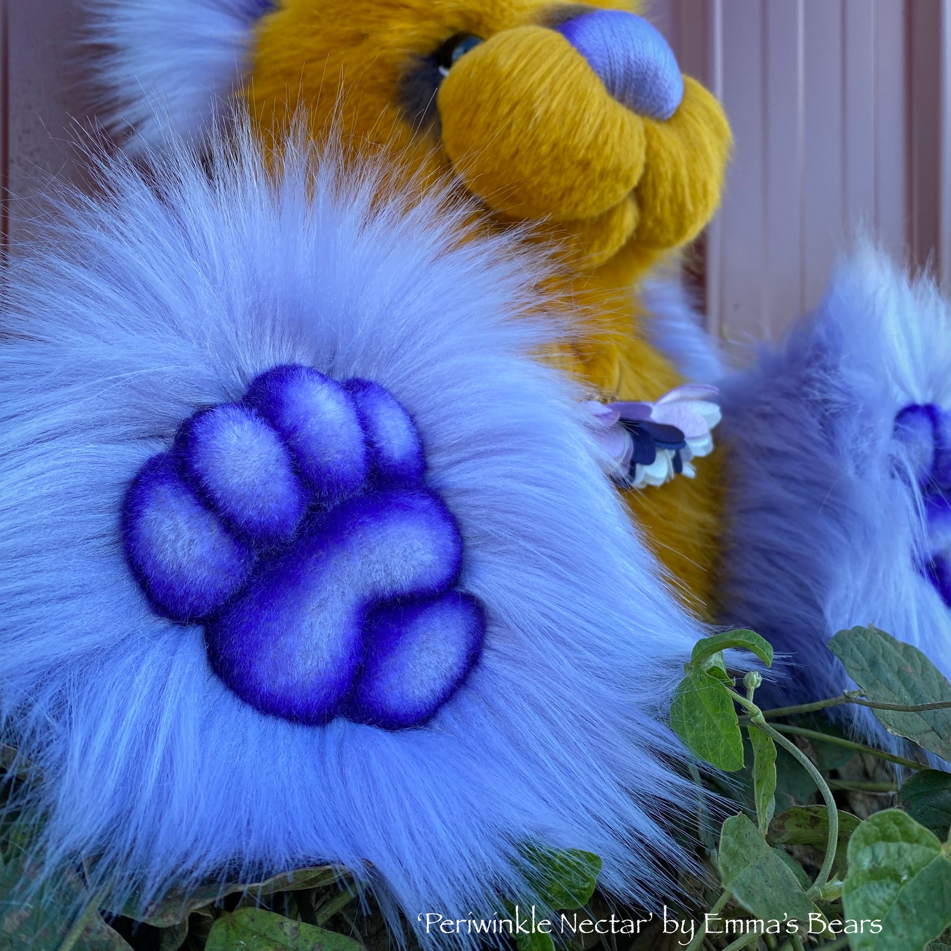 Periwinkle Nectar - 16" faux fur Artist Bear by Emma's Bears - OOAK