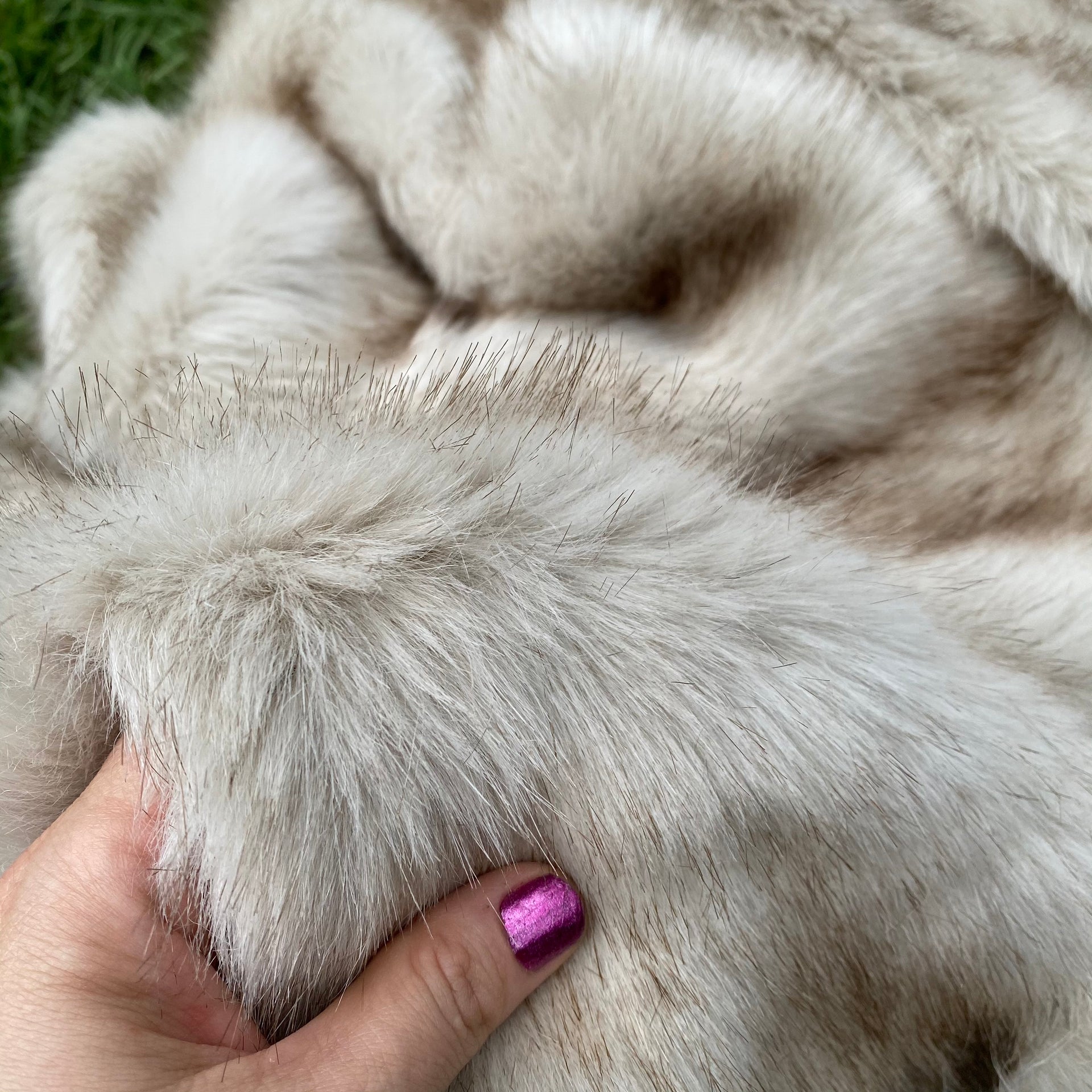 KITS - 9" Pecan faux fur panda bear