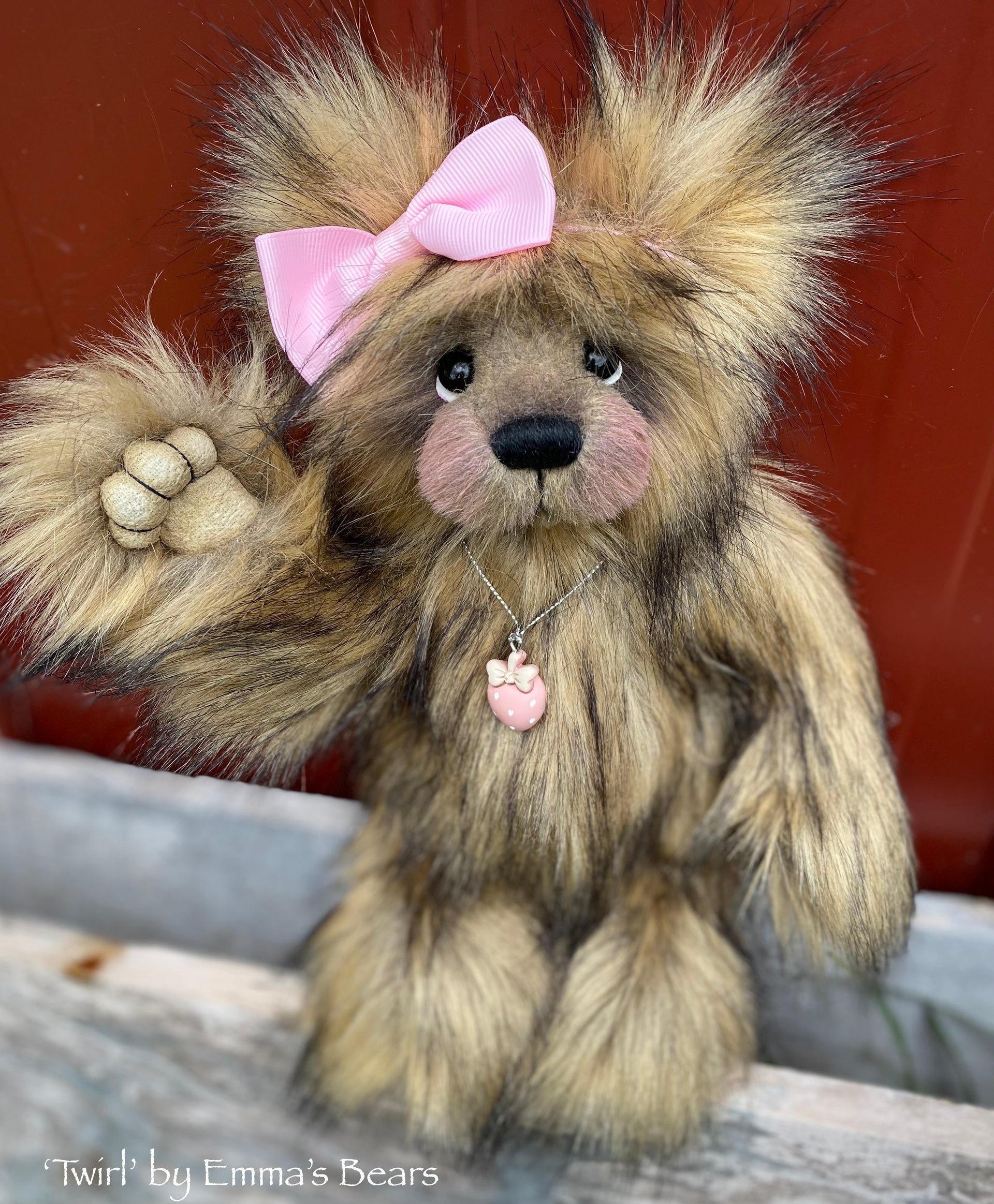 Twirl - 11" Faux Fur Artist Bear by Emmas Bears - OOAK