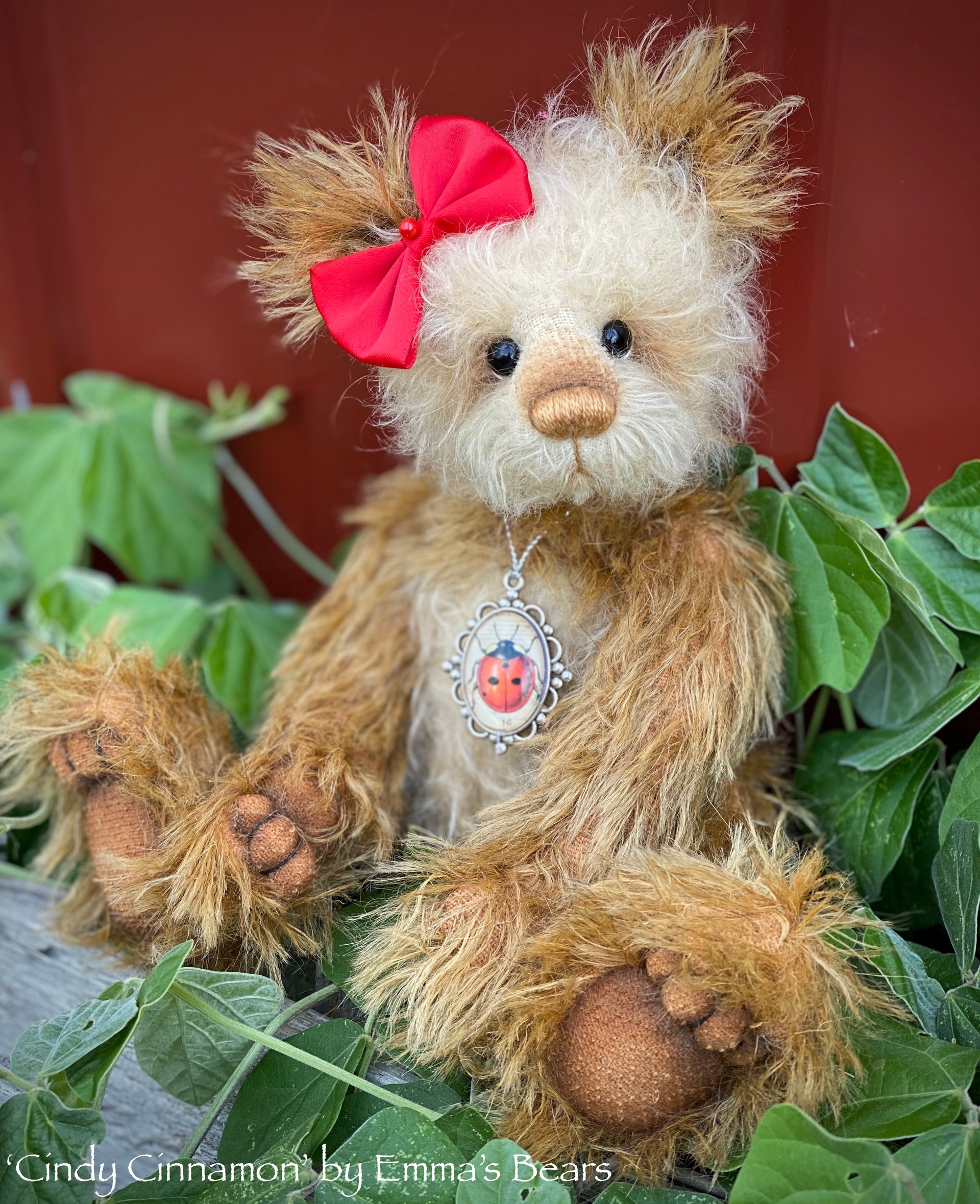 Cindy Cinnamon - 10" Mohair Artist Bear by Emma's Bears - OOAK