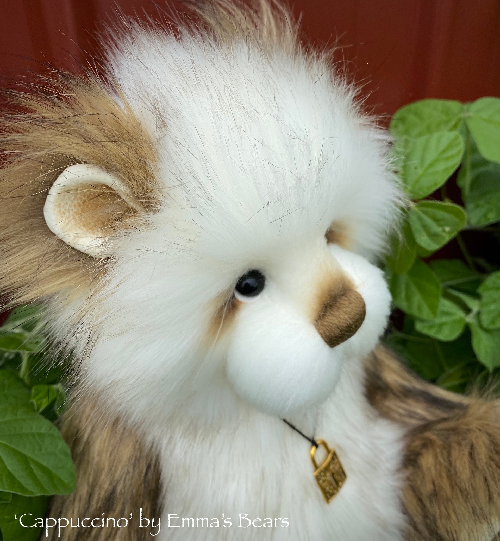 Cappuccino - 13" faux fur Artist Bear by Emma's Bears - OOAK
