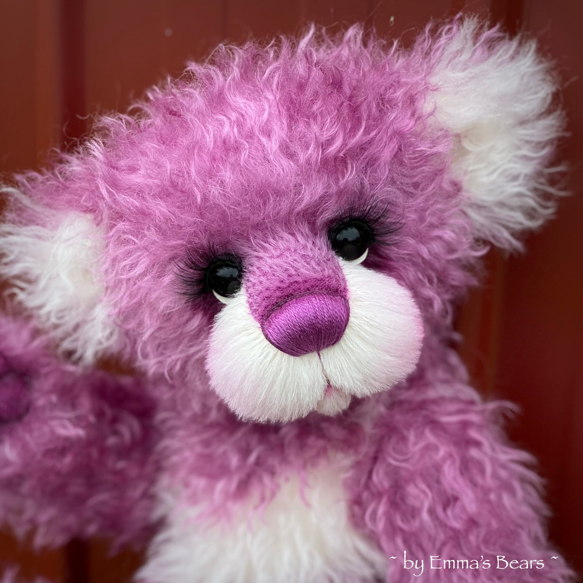 Copy of Unnamed Custom Bear THREE - 18" Lilac and White Mohair and Alpaca Artist Baby Bear by Emma's Bears - OOAK