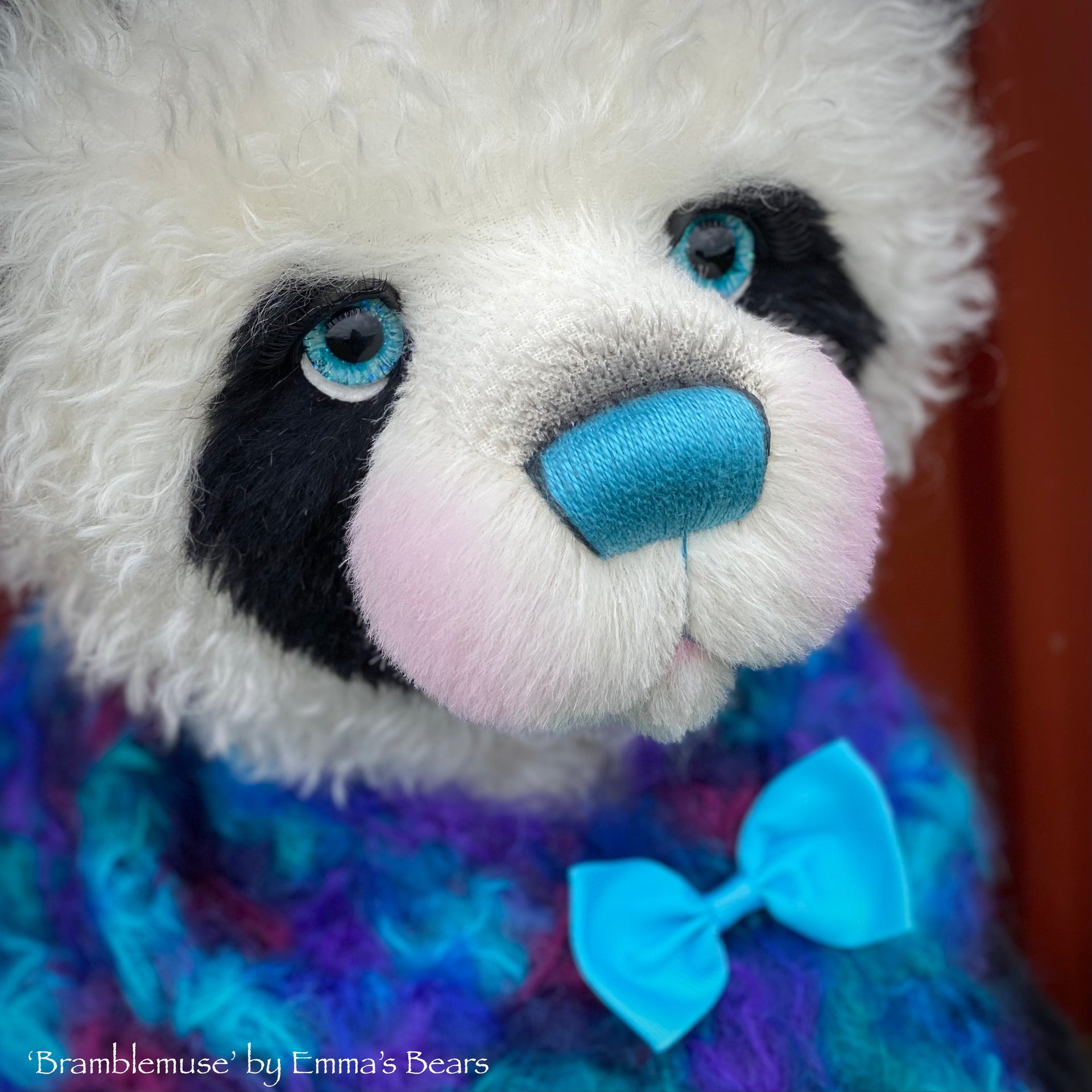 Bramblemuse - 24" mohair artist panda bear by Emma's Bears - OOAK