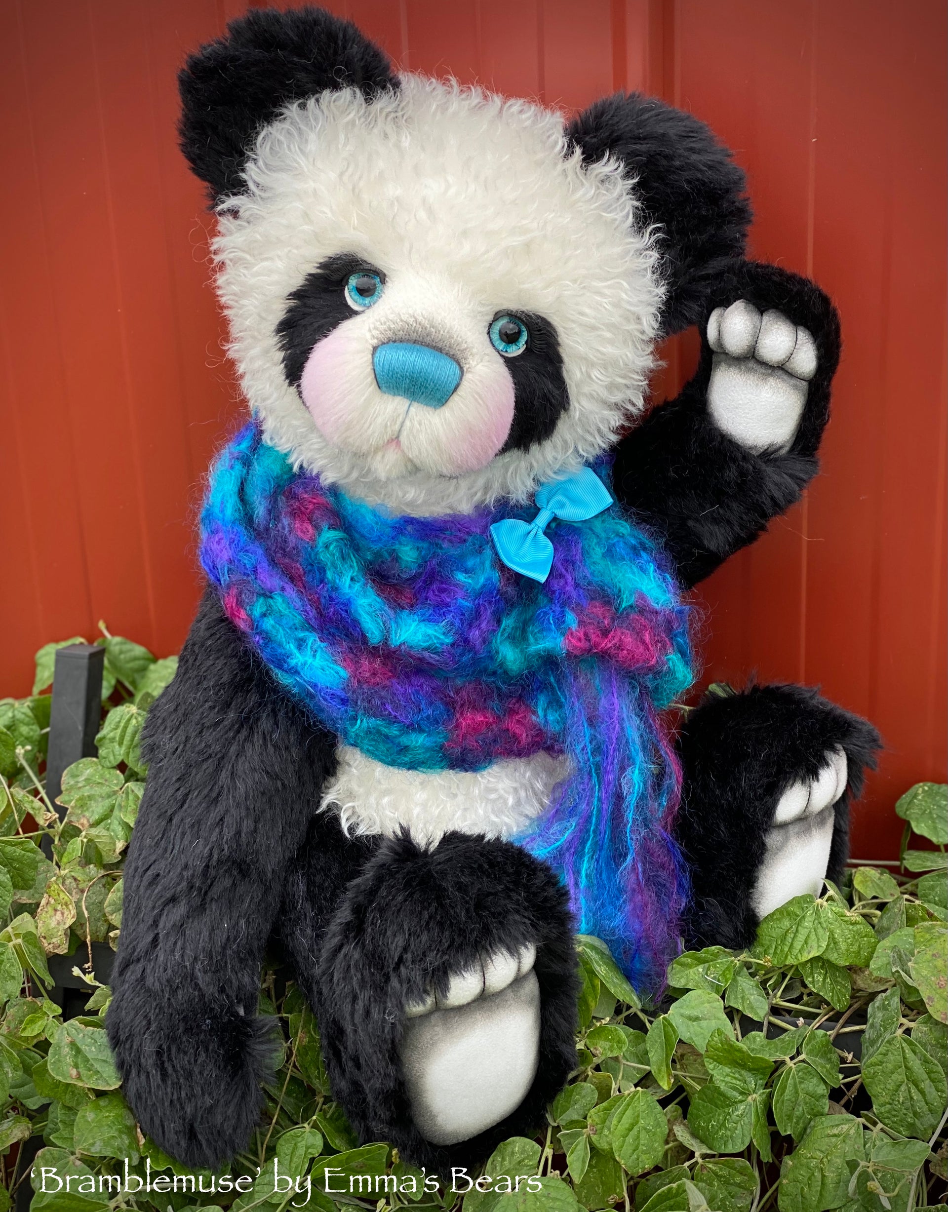 Bramblemuse - 24" mohair artist panda bear by Emma's Bears - OOAK