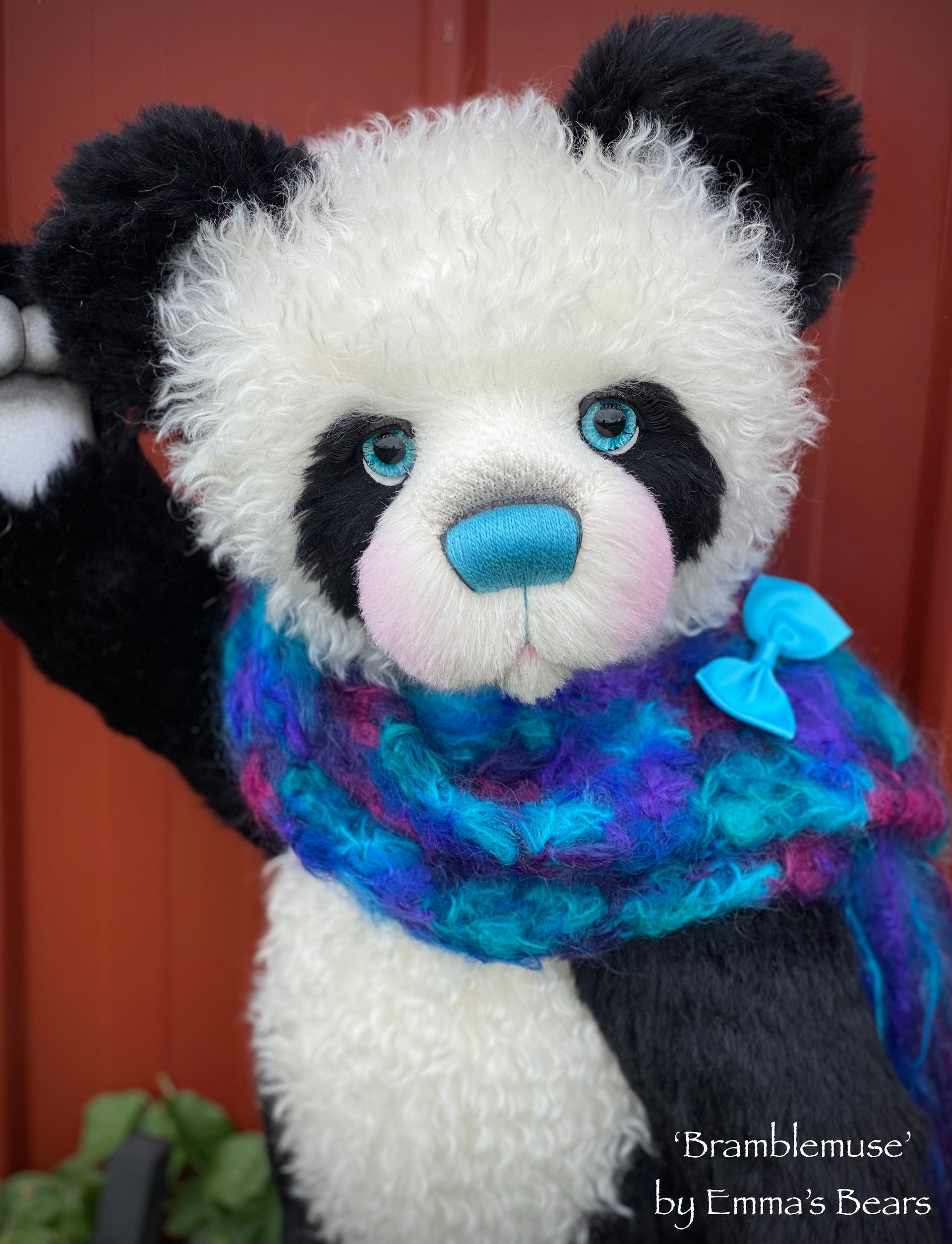 Bramblemuse - 24" mohair artist panda bear by Emma's Bears - OOAK