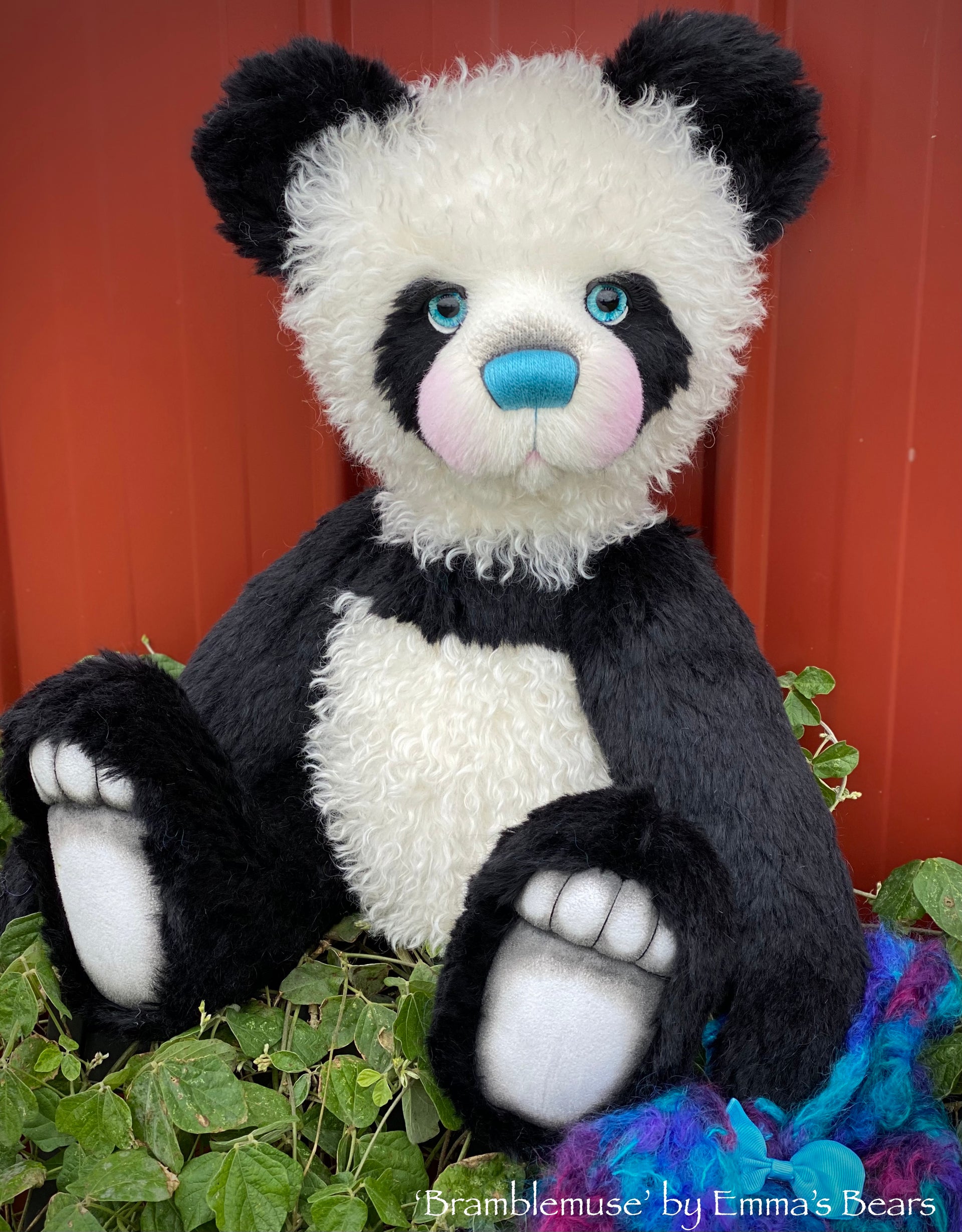 Bramblemuse - 24" mohair artist panda bear by Emma's Bears - OOAK