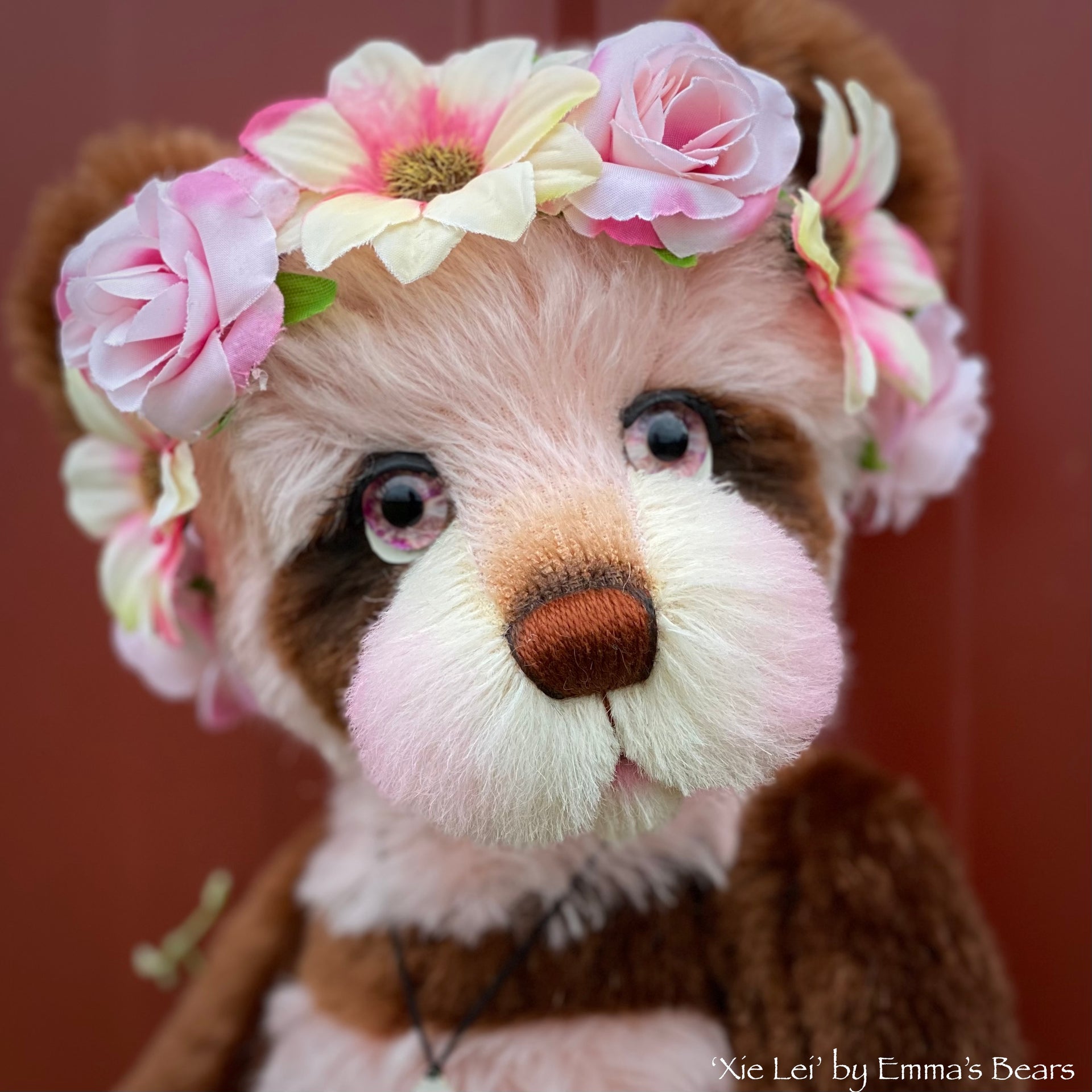 Xie Lei - 15" mohair artist panda bear by Emma's Bears - OOAK