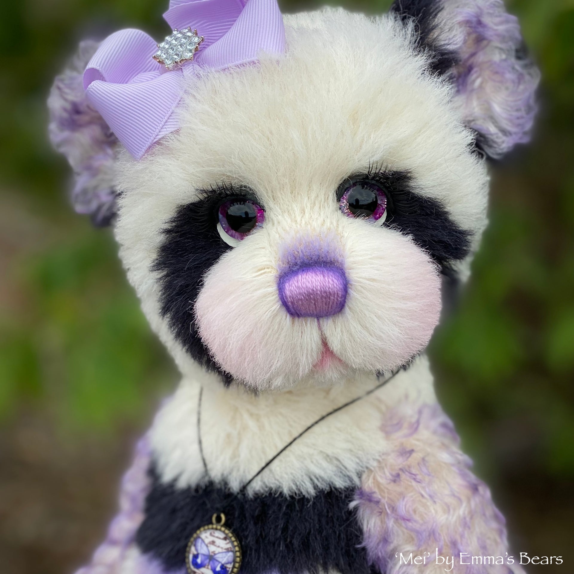 Mei - 16" mohair artist panda bear by Emma's Bears - OOAK