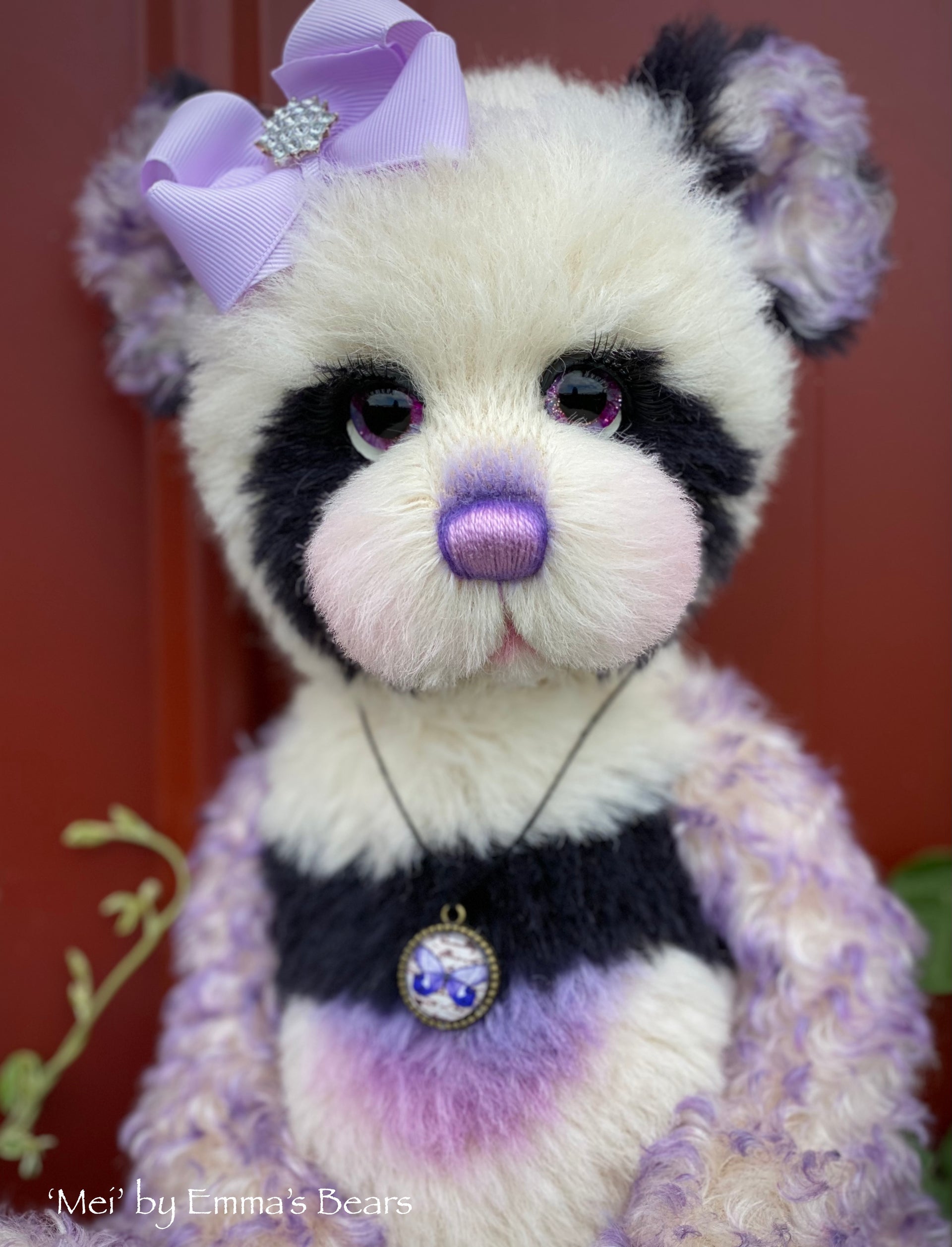 Mei - 16" mohair artist panda bear by Emma's Bears - OOAK