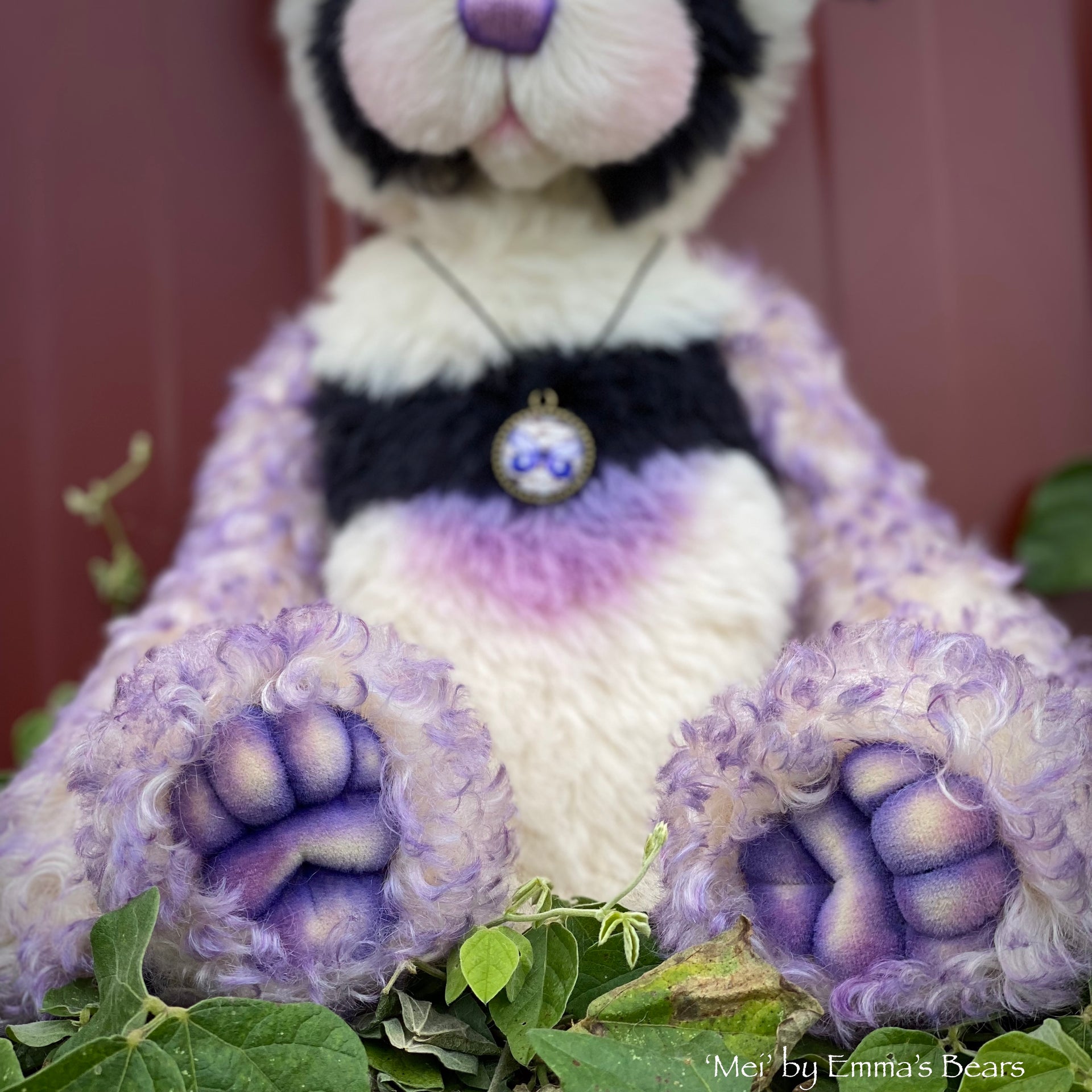 Mei - 16" mohair artist panda bear by Emma's Bears - OOAK