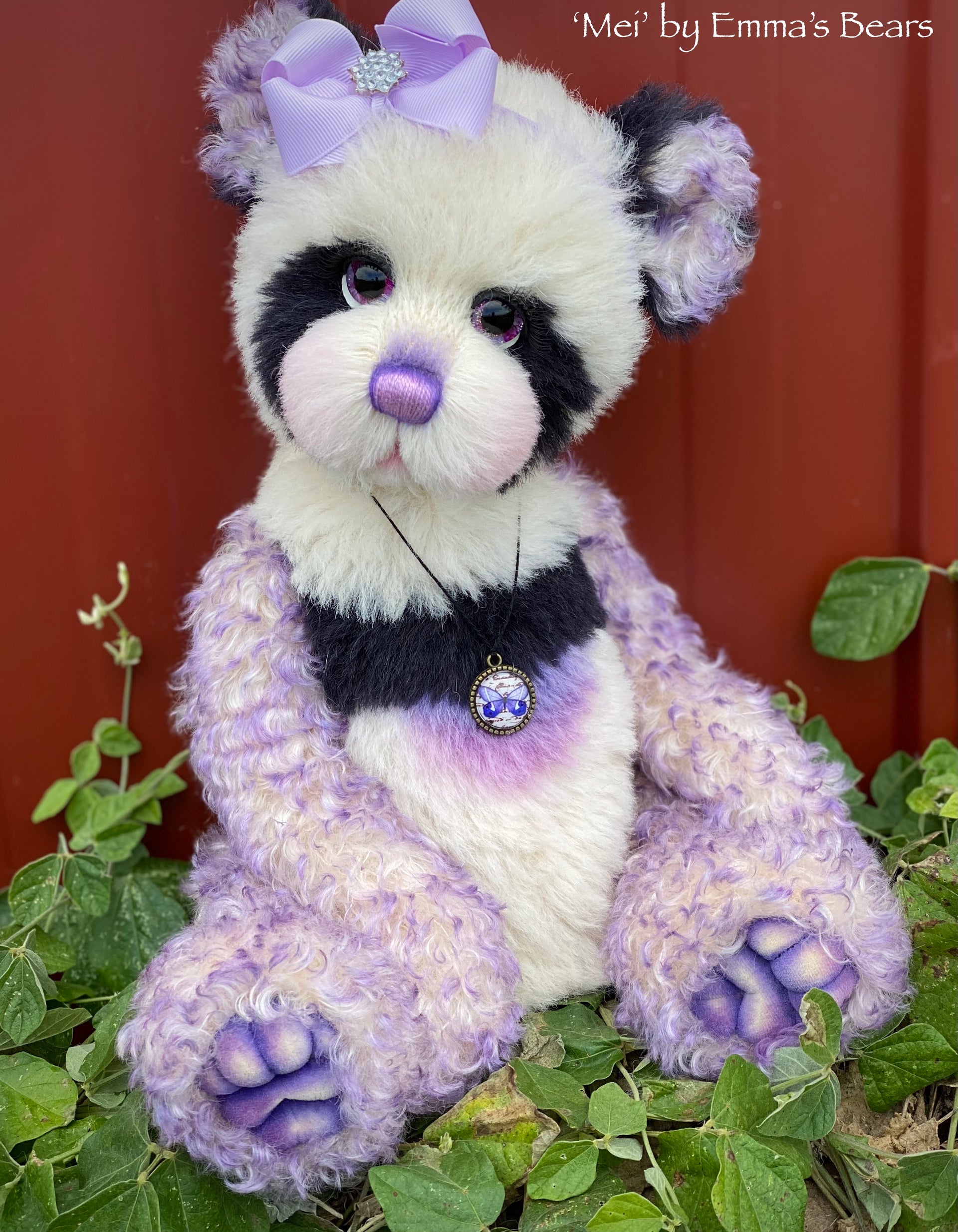 Mei - 16" mohair artist panda bear by Emma's Bears - OOAK