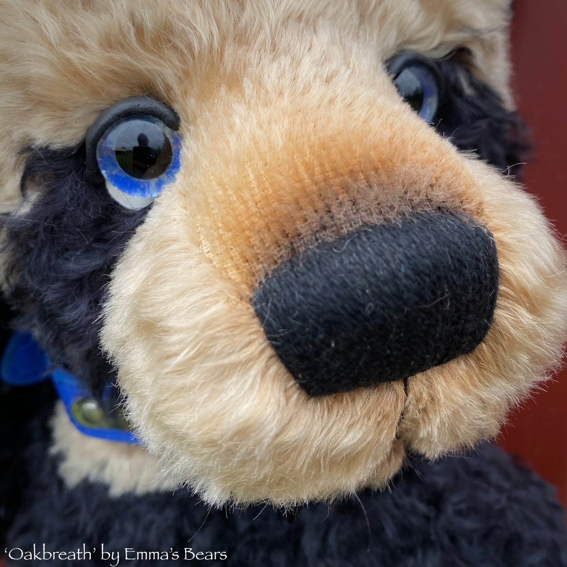 Oakbreath - 18" mohair artist panda bear by Emma's Bears - OOAK