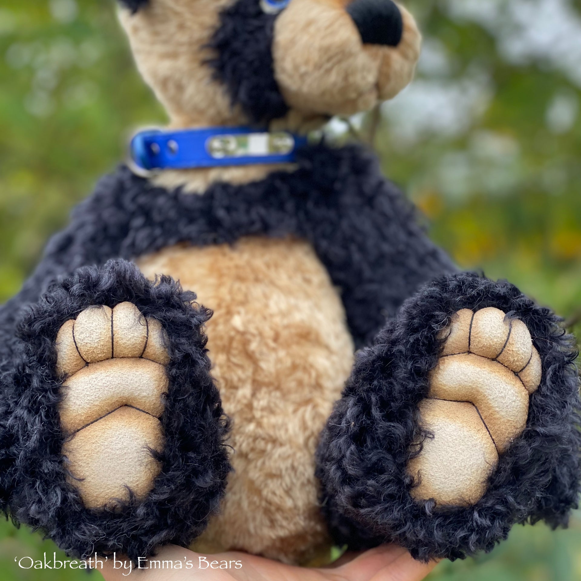Oakbreath - 18" mohair artist panda bear by Emma's Bears - OOAK