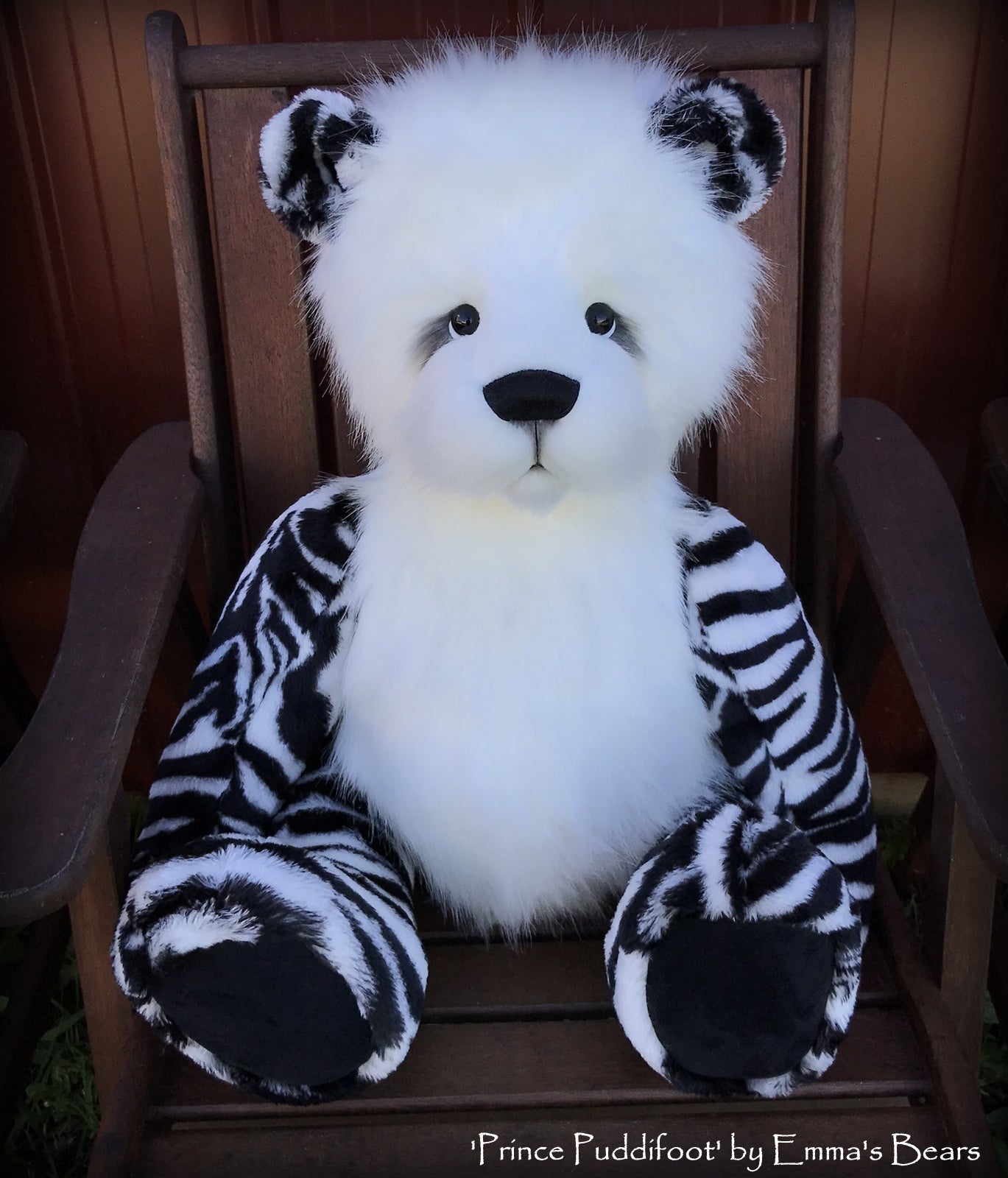 Prince Puddifoot - 32in Faux Fur Artist Bear by Emmas Bears - OOAK