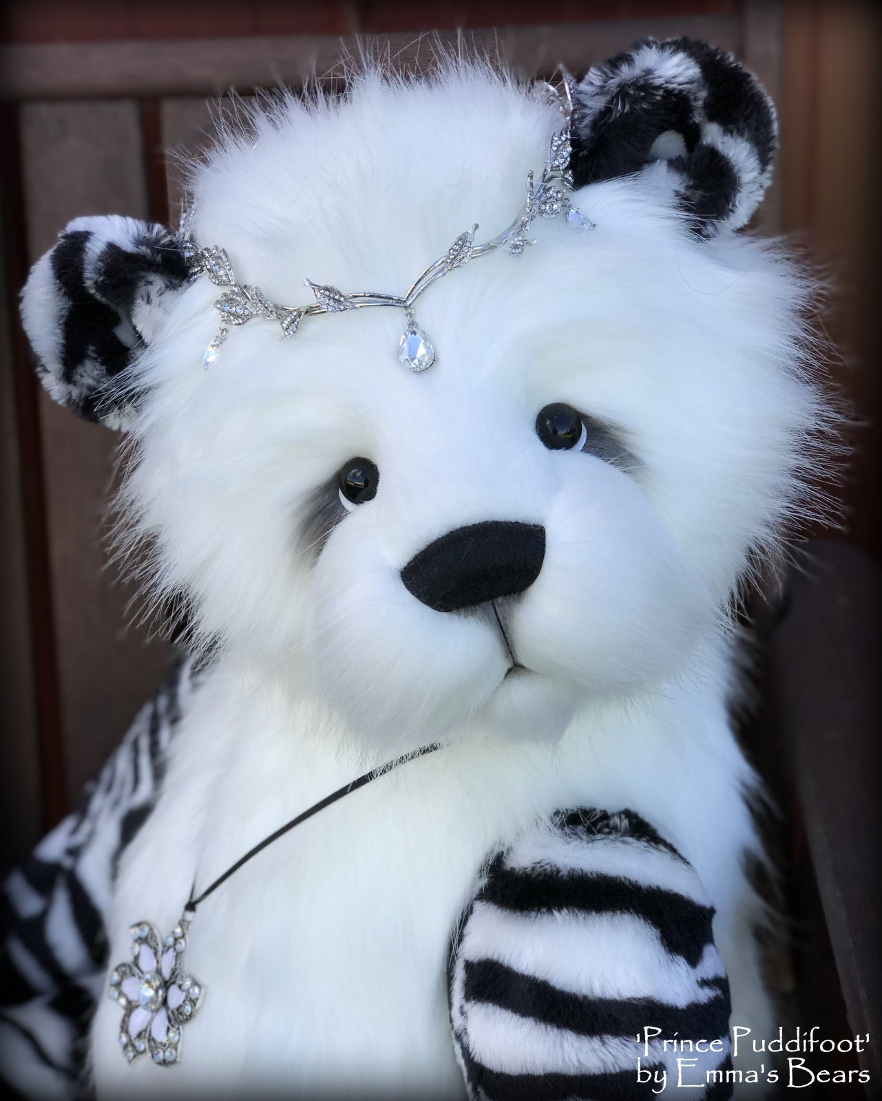 Prince Puddifoot - 32in Faux Fur Artist Bear by Emmas Bears - OOAK
