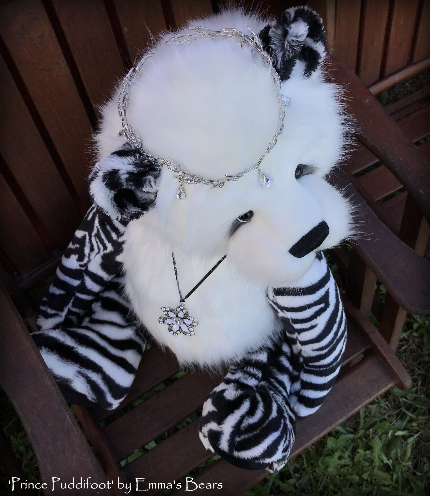 Prince Puddifoot - 32in Faux Fur Artist Bear by Emmas Bears - OOAK