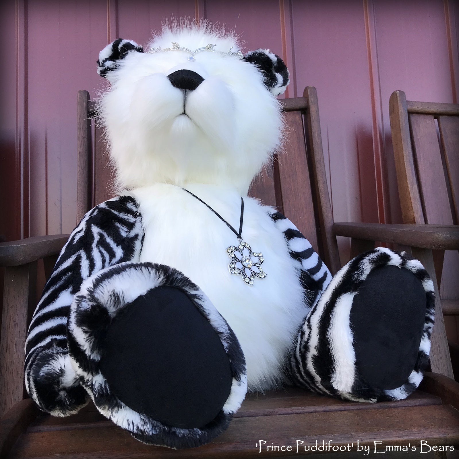Prince Puddifoot - 32in Faux Fur Artist Bear by Emmas Bears - OOAK