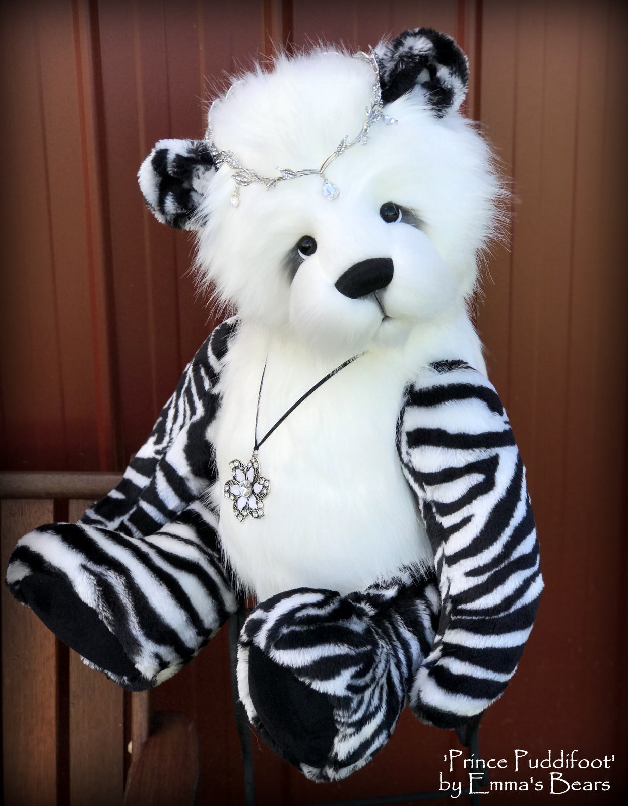 Prince Puddifoot - 32in Faux Fur Artist Bear by Emmas Bears - OOAK